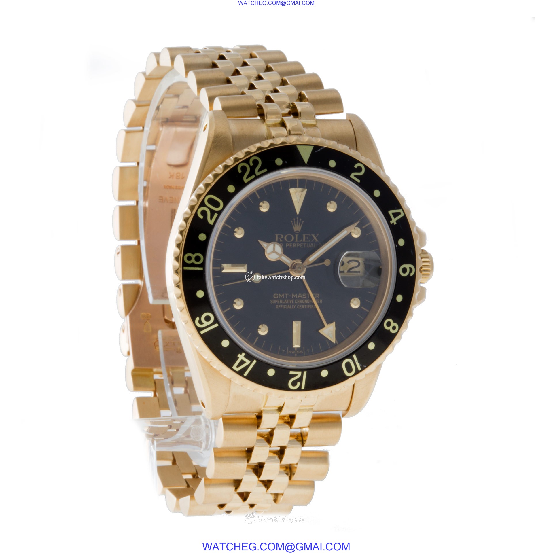 Rolex 16758 GMT-Master Automatic Male 18k yellow gold 4