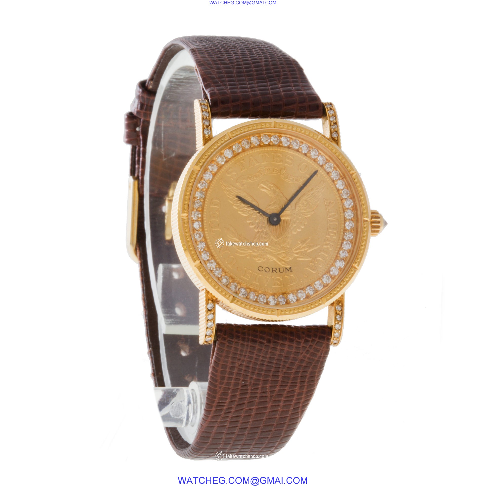 Corum 122 $5 Coin Manual Female 18k yellow gold 4