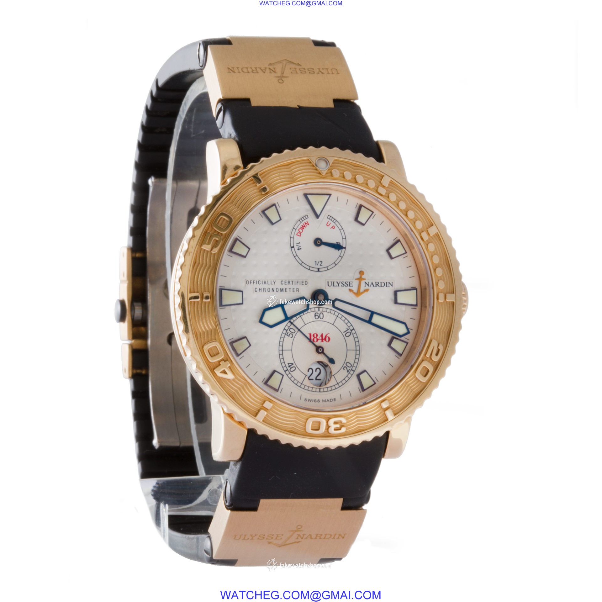 Ulysse Nardin 266-58-3 Maxi Marine Automatic Male 18k yellow gold 4