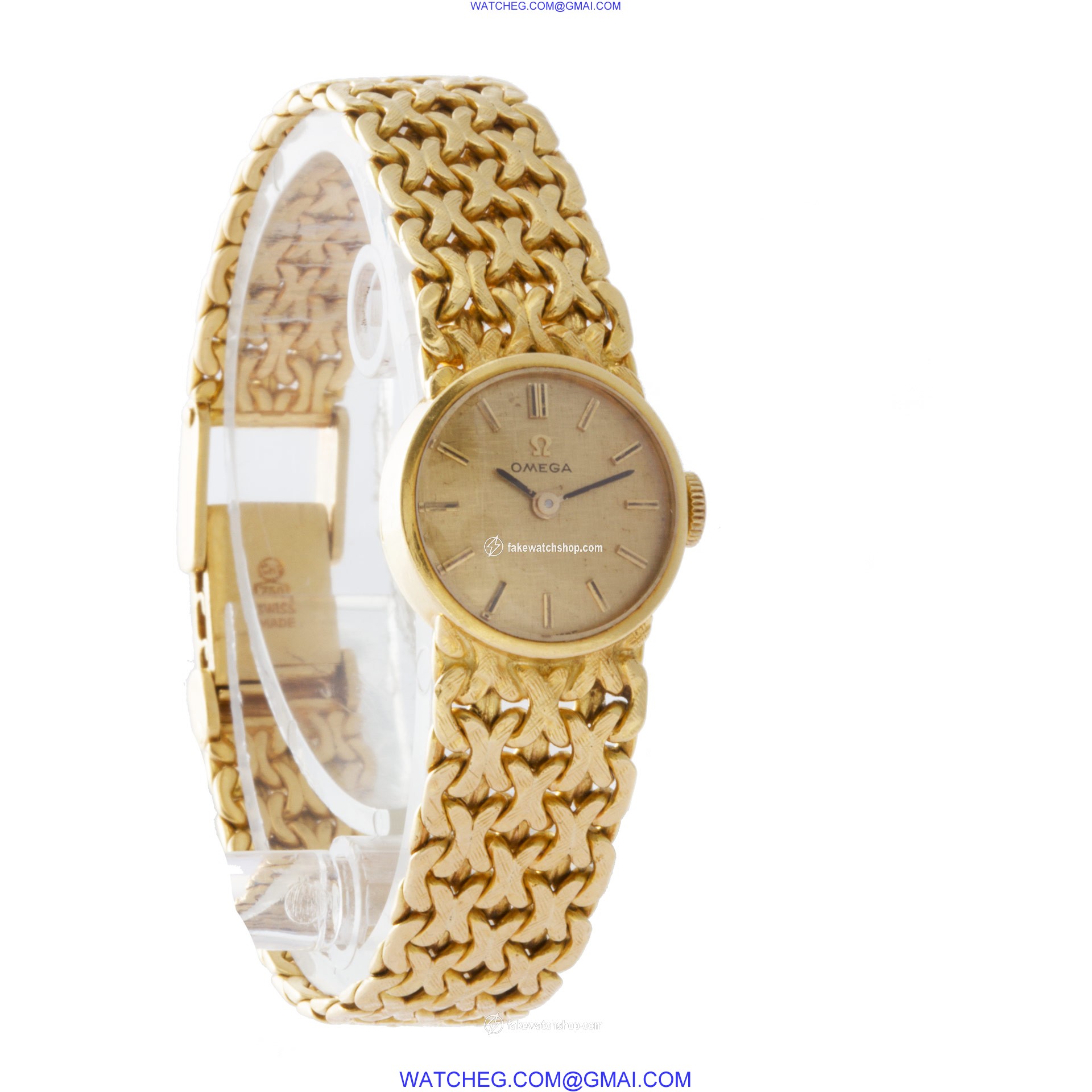 Omega 7173 Vintage Quartz Female 18k yellow gold 4