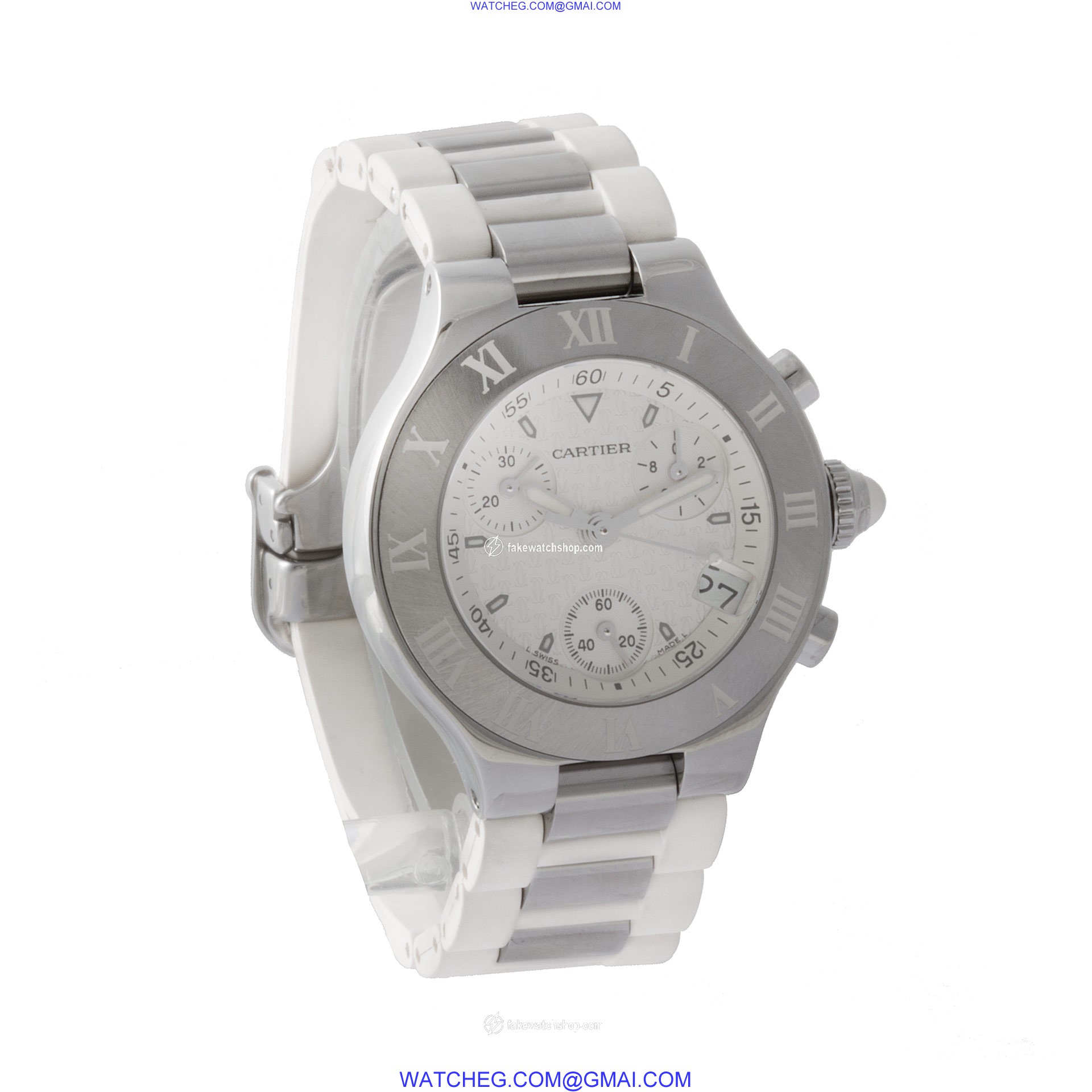 Cartier 2996 Chronoscaph Quartz Female Stainless Steel 4