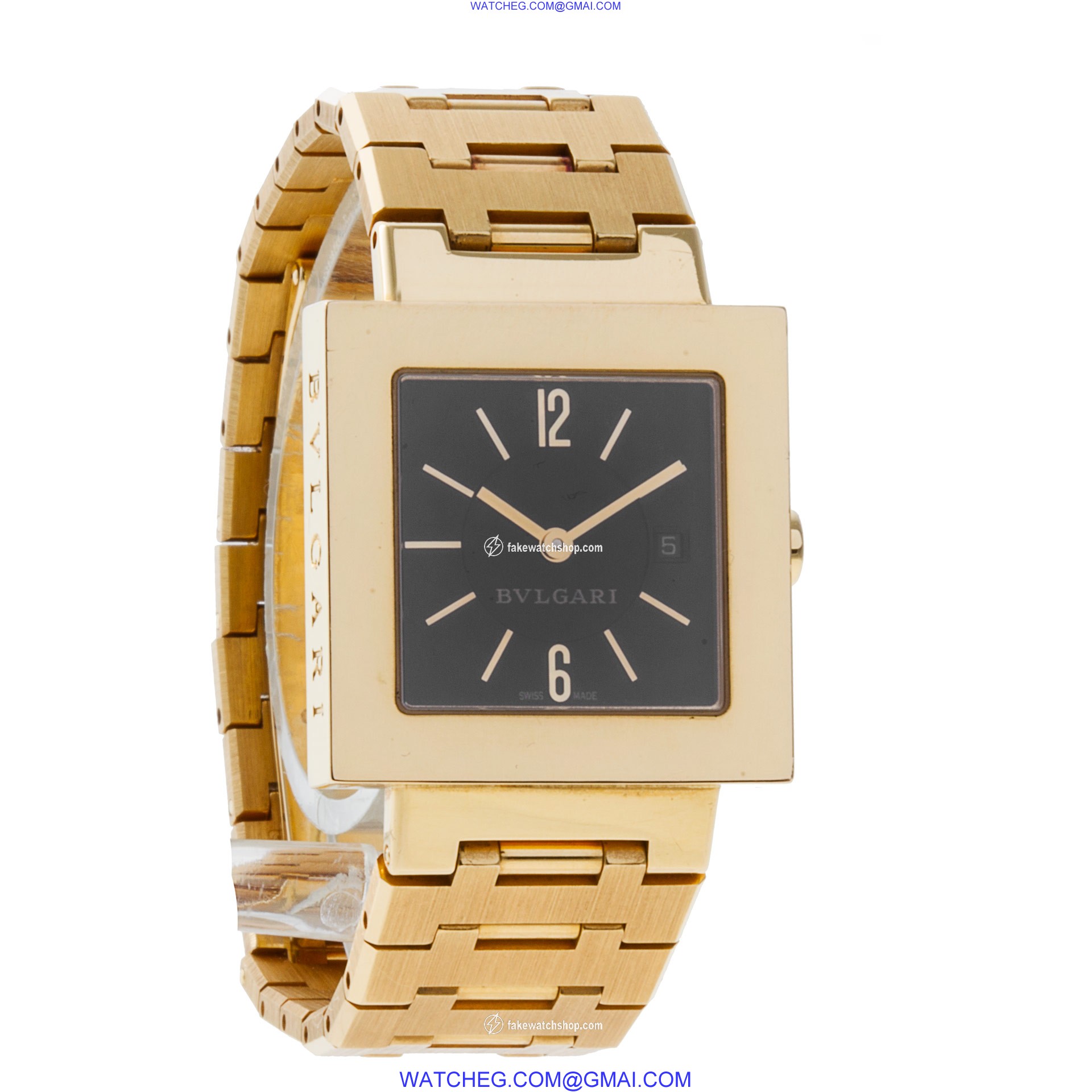 Bvlgari SQ27G Quadrato Quartz Female 18k yellow gold 4