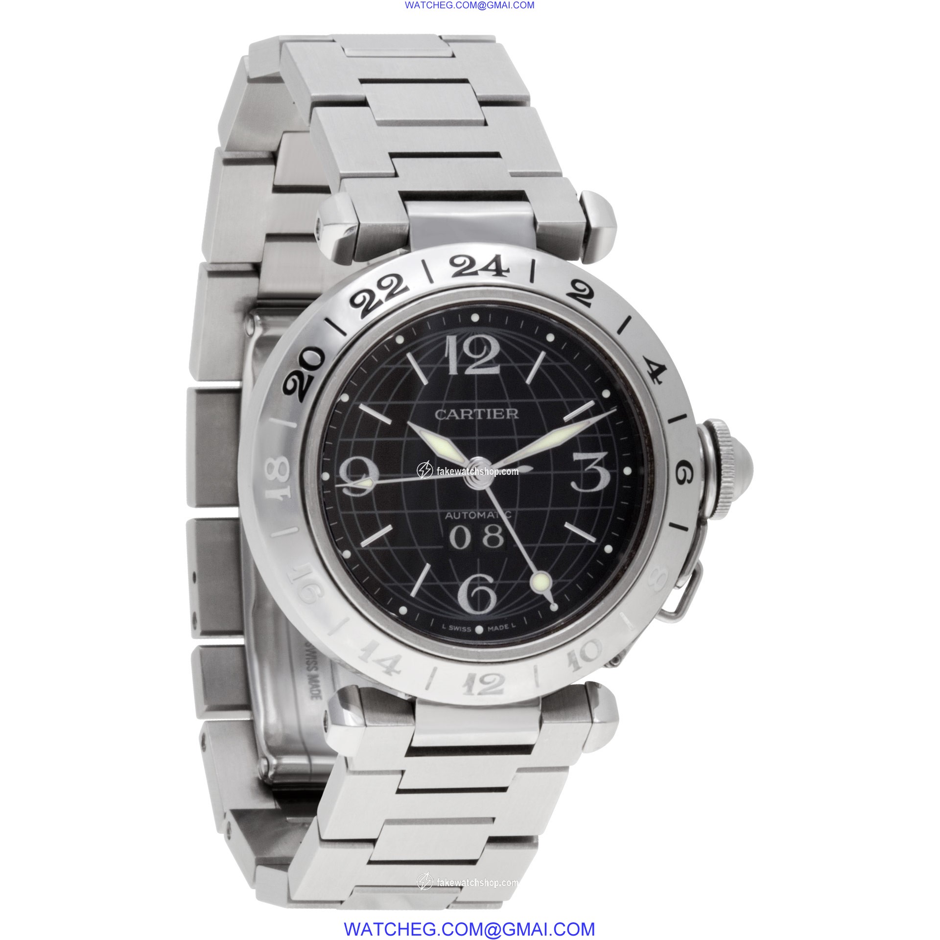 Cartier W31049M7 Pasha C Automatic Unisex Stainless Steel 4