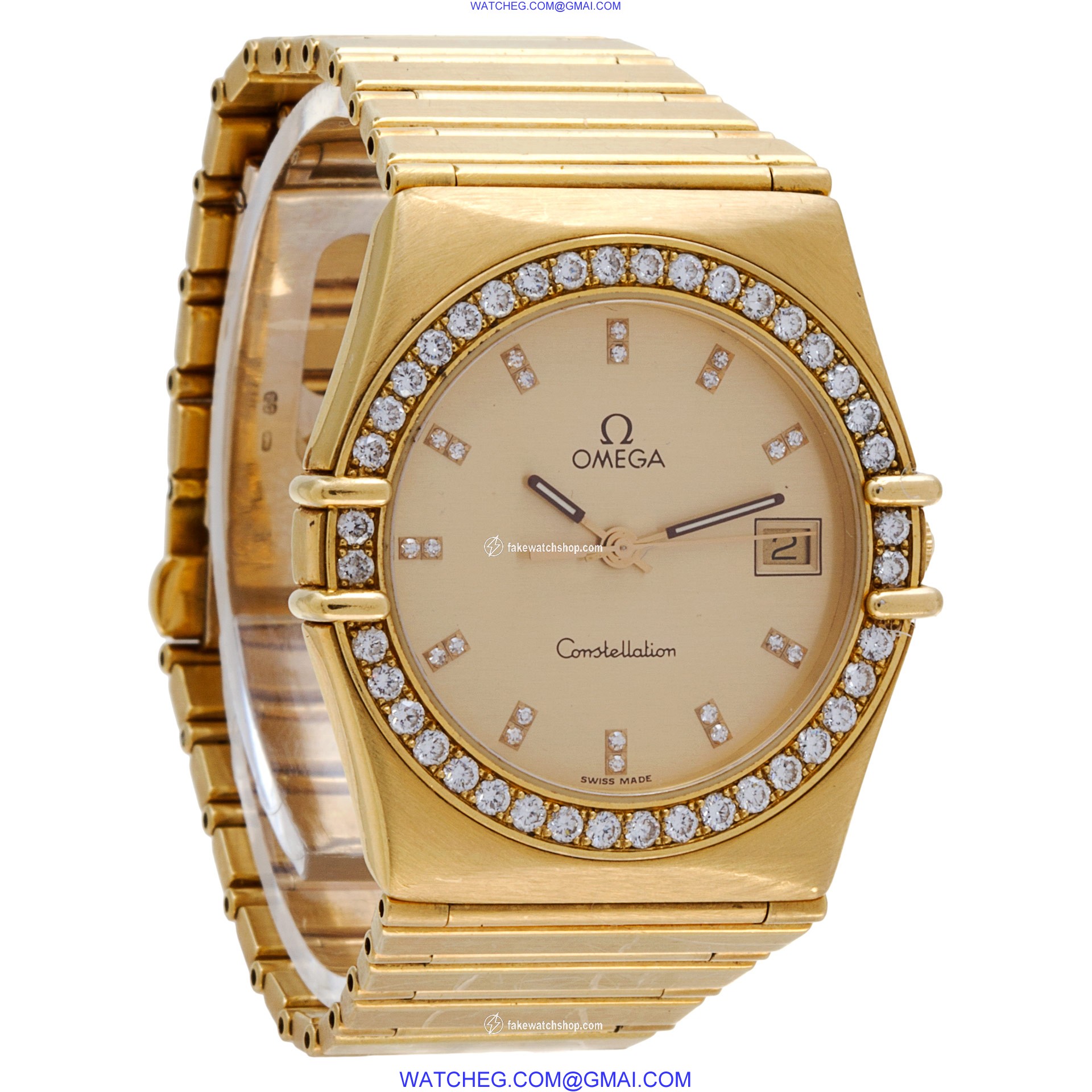 Omega Omega 4048 Constellation Quartz Female 18k Yellow Gold 4