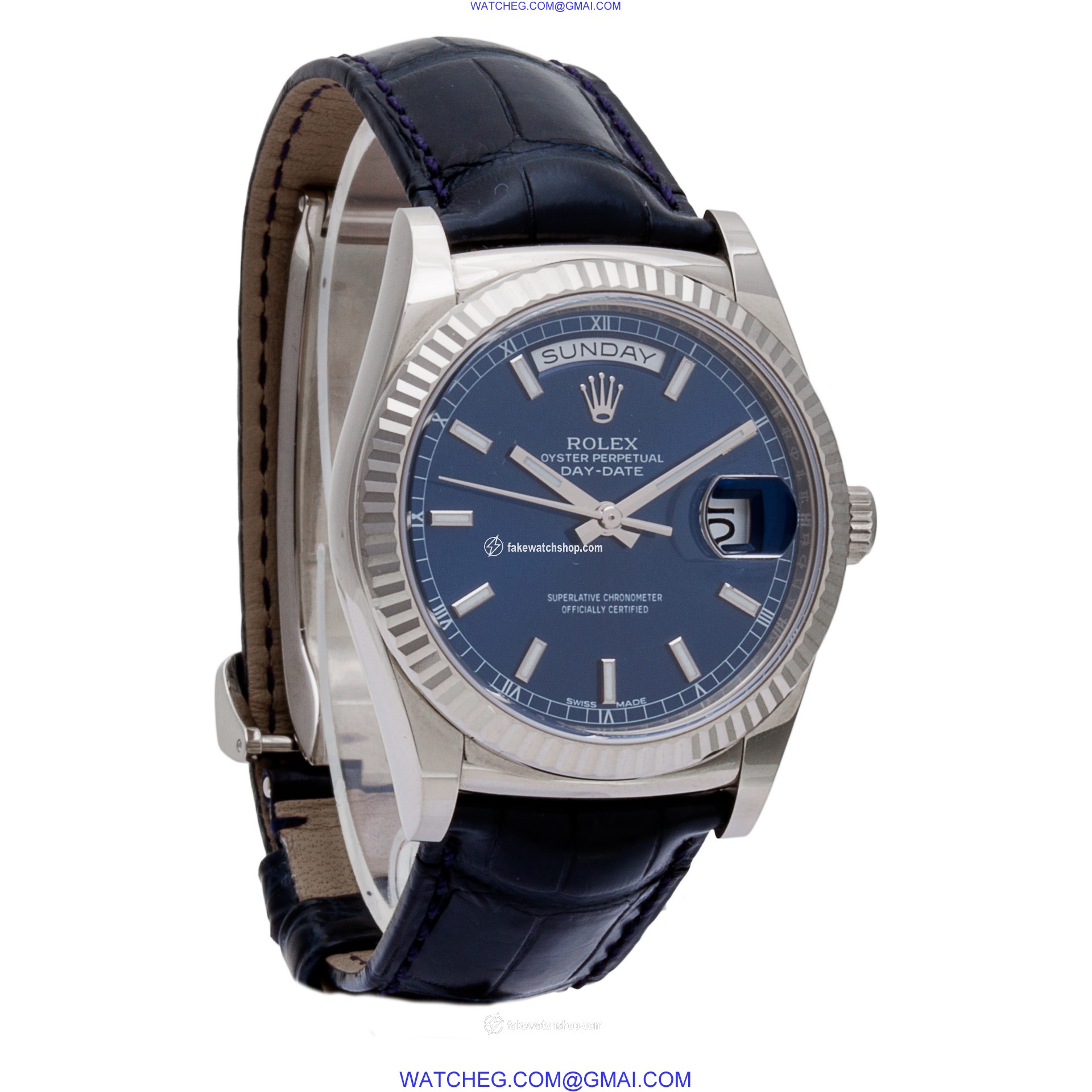 Rolex 118139 Day-Date Automatic Male 18k White Gold 4