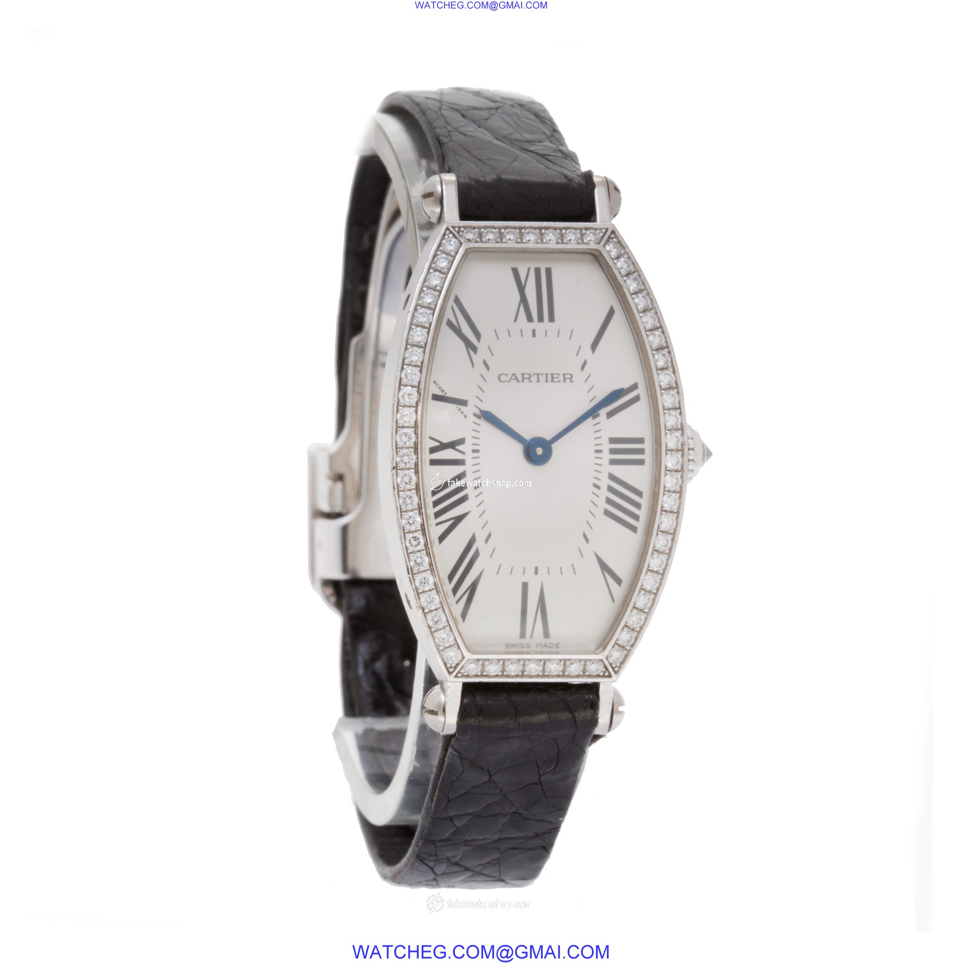 Cartier WE400131 2711 Tonneau Manual Female 18k White Gold 4