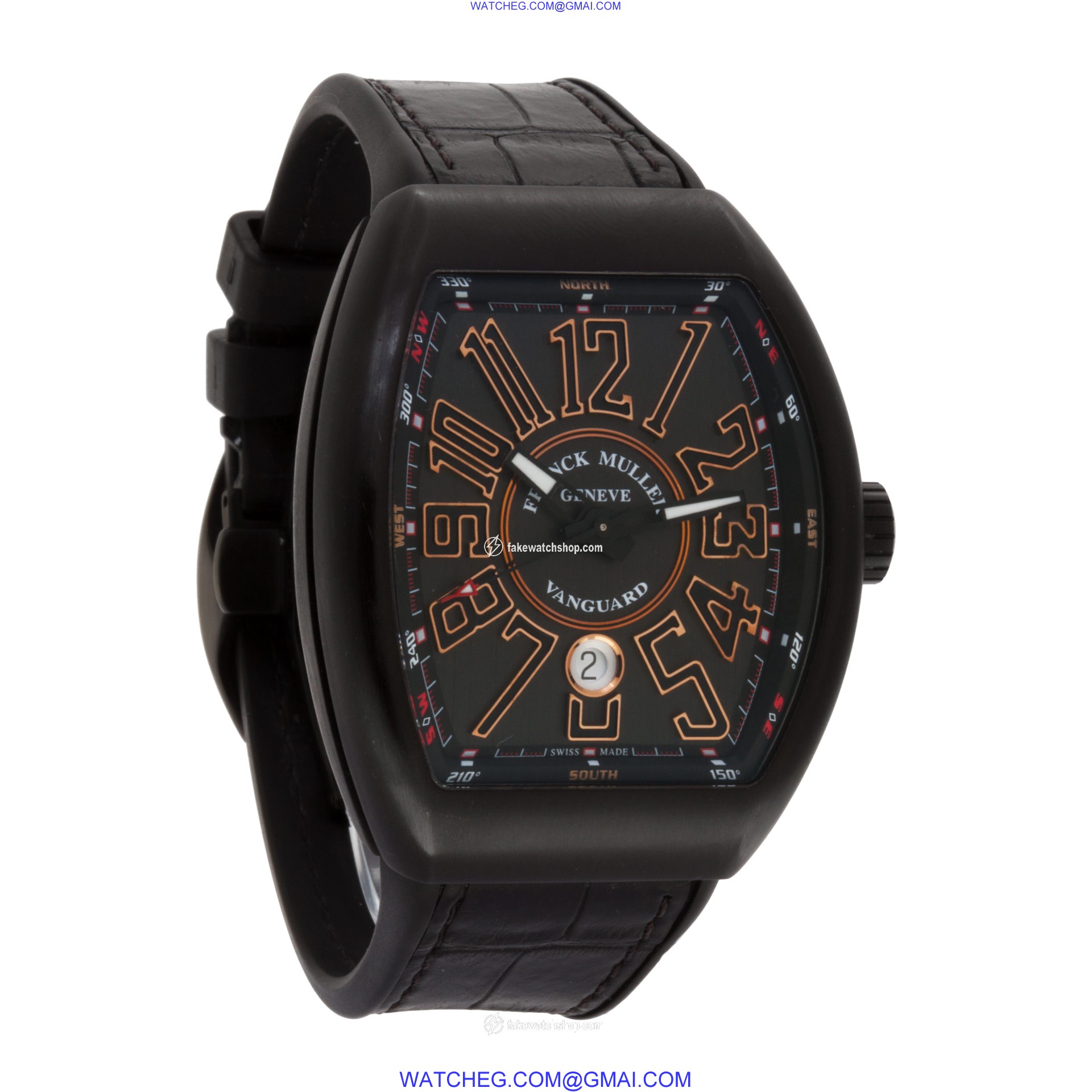 Franck Muller V 45 SC DT NR BR Vanguard Automatic Male Black Titanium 4