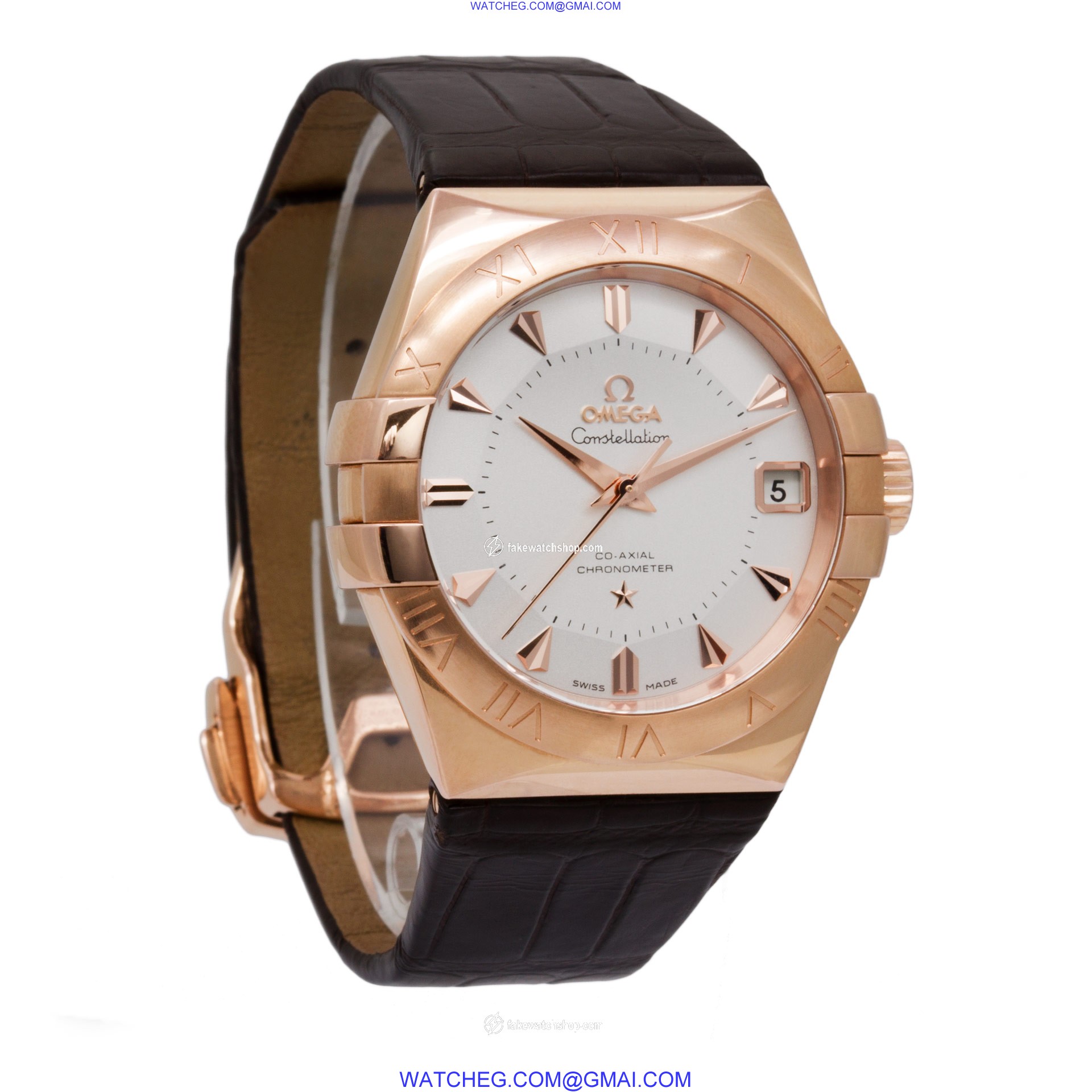 Omega 123.53.38.21.02.001 Constellation Automatic Male 18k rose gold 4