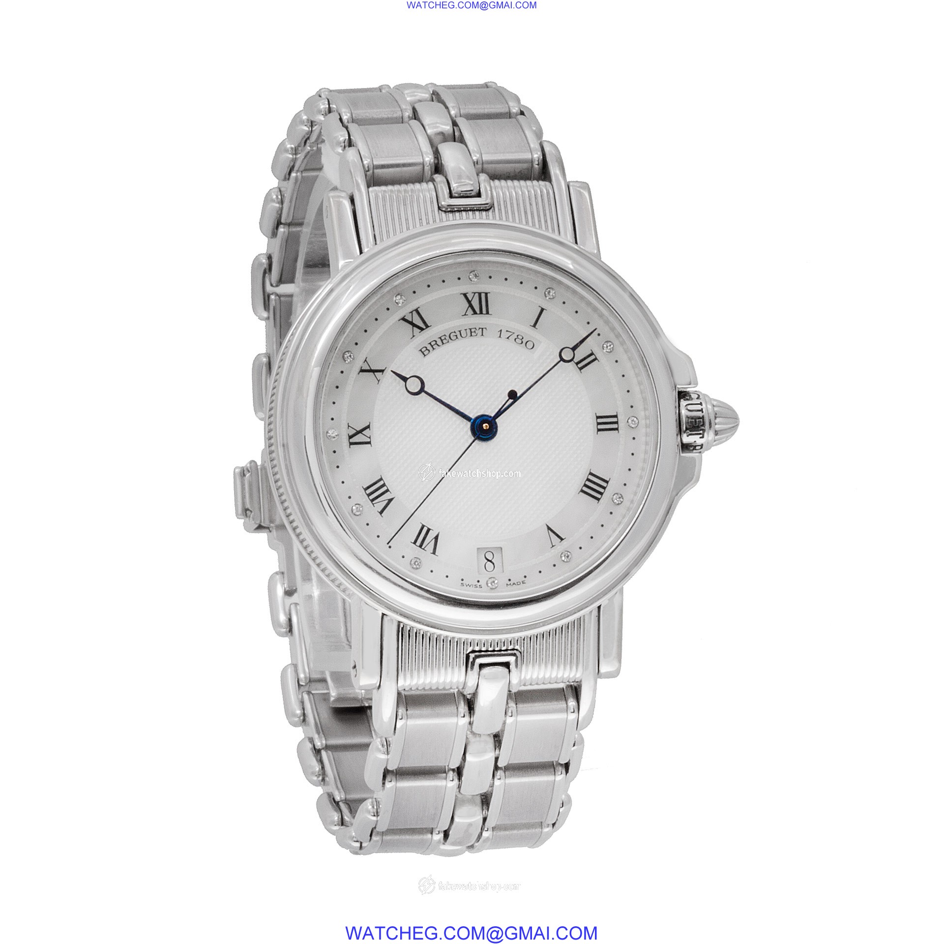 Breguet 1780E Marine Automatic Female 18k White Gold 4
