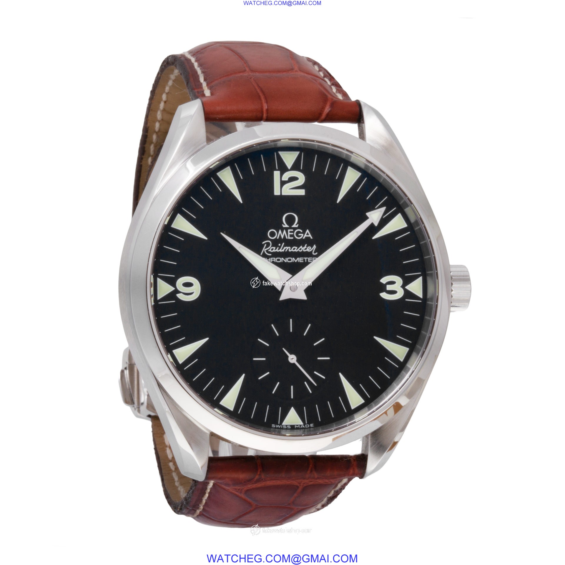 Omega 2806.52.37 Railmaster Manual Male Stainless Steel 4