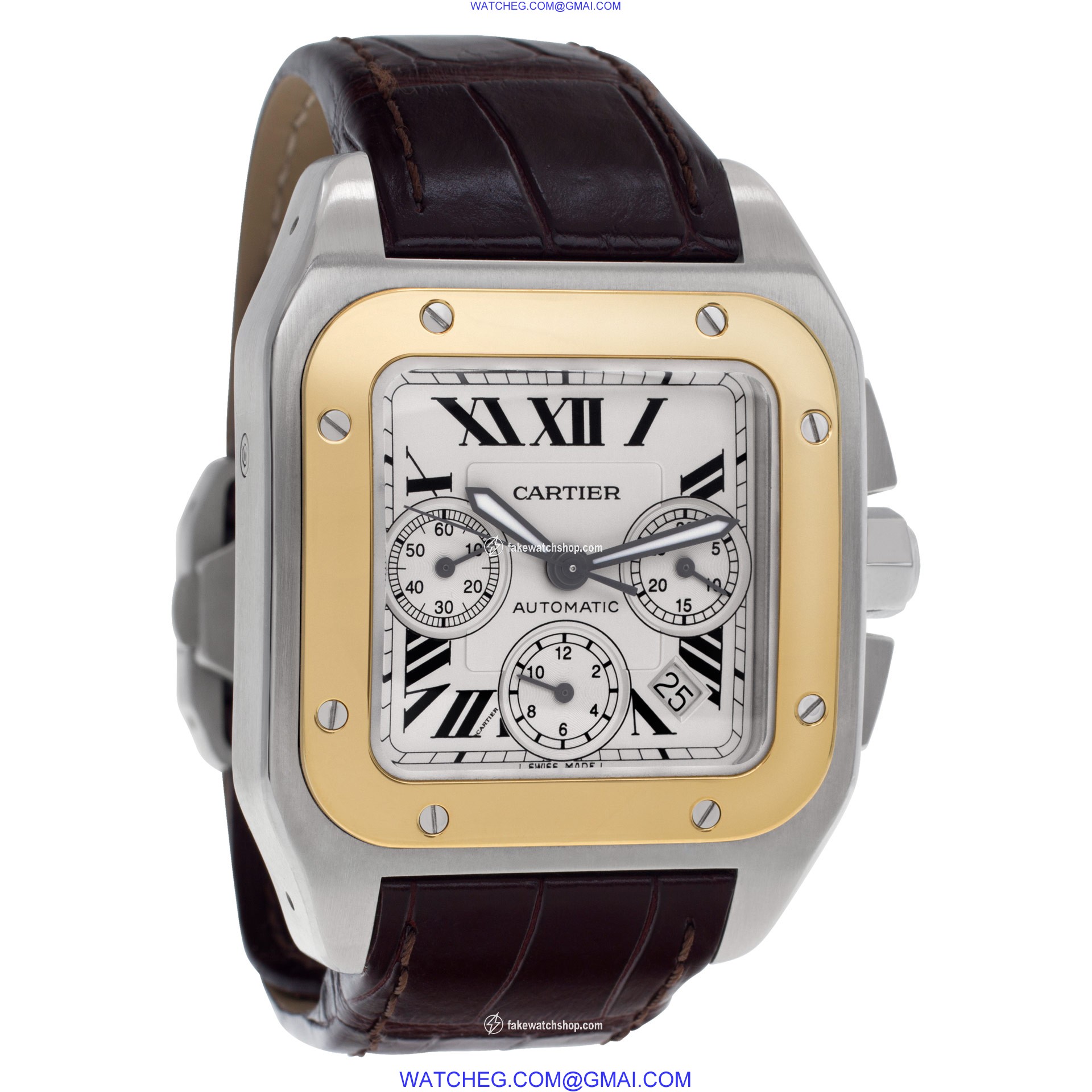 Cartier W20091X7 Santos 100 Automatic Male Stainless Steel 4