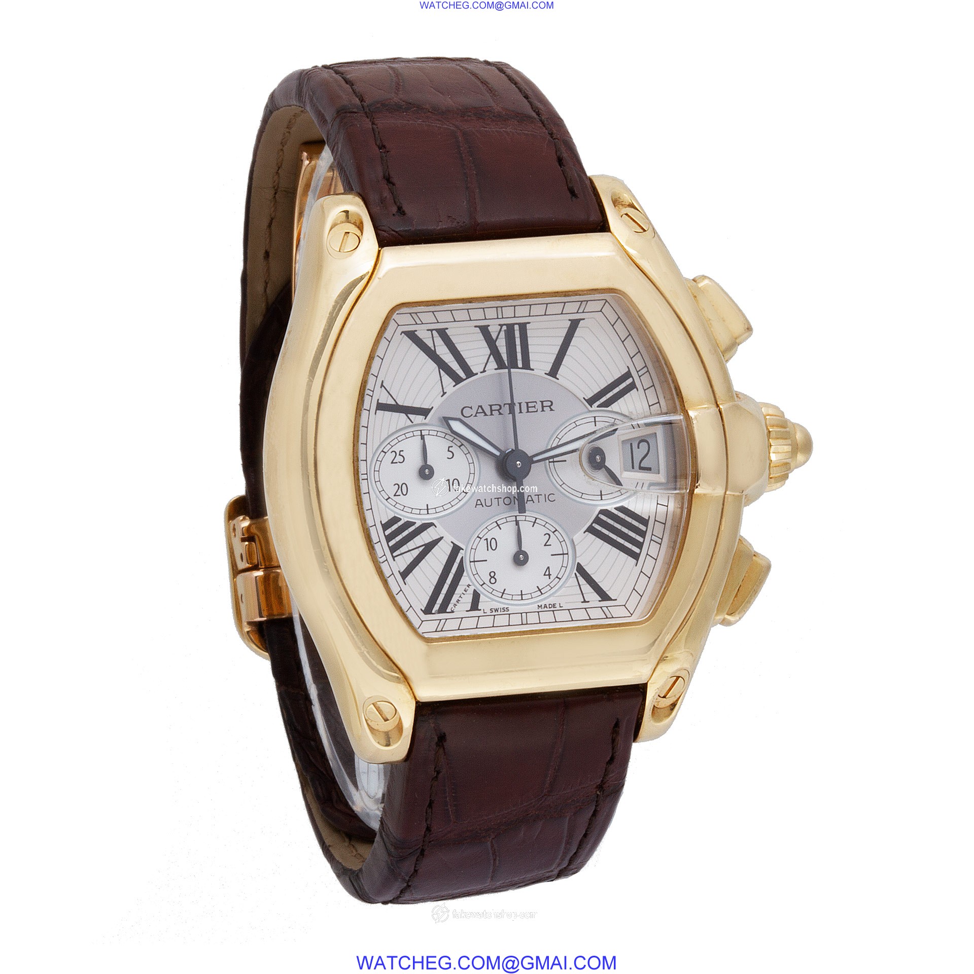 Cartier W62021Y3 Roadster Automatic Male 18k yellow gold 4