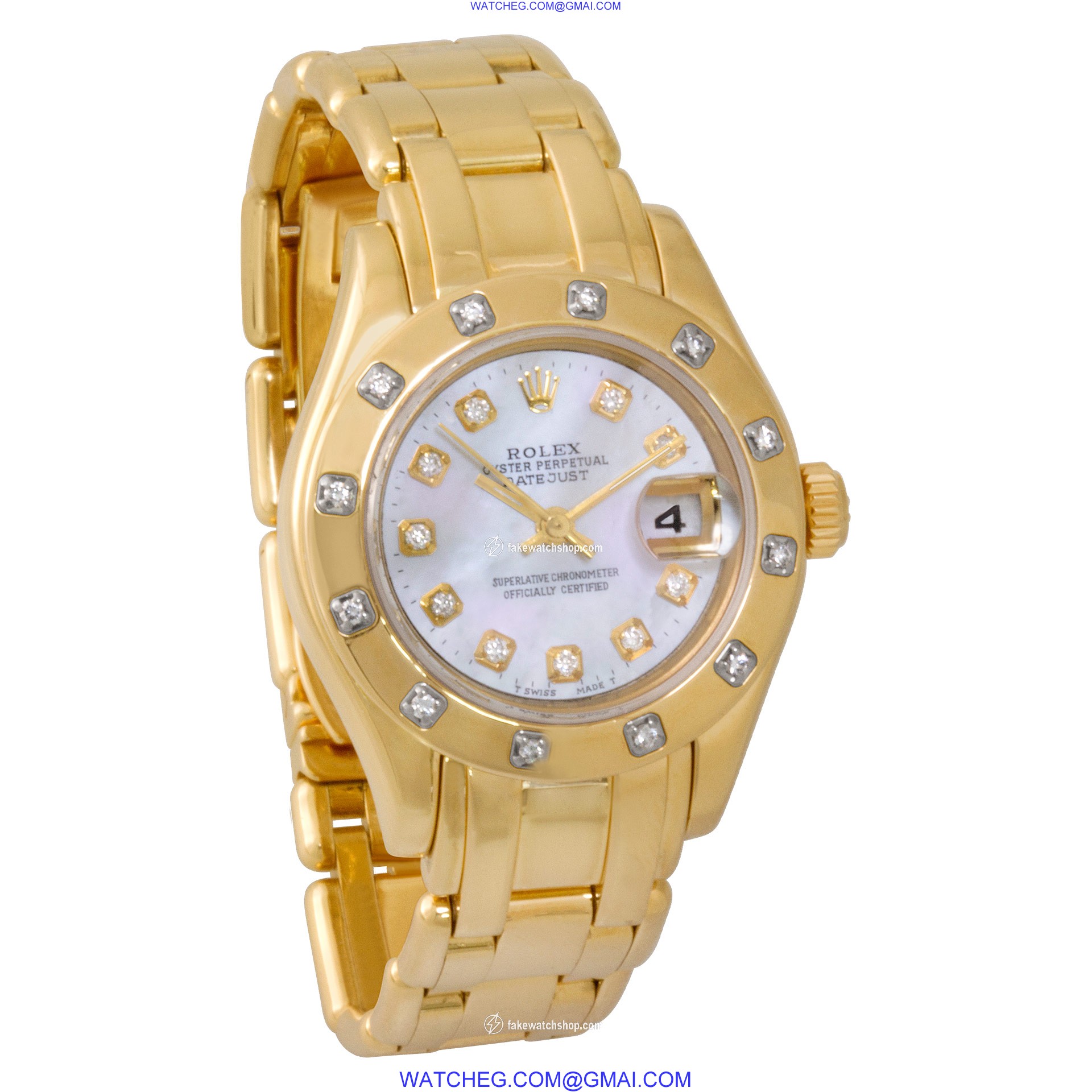Rolex 80318 Pearlmaster Automatic Female 18k yellow gold 4