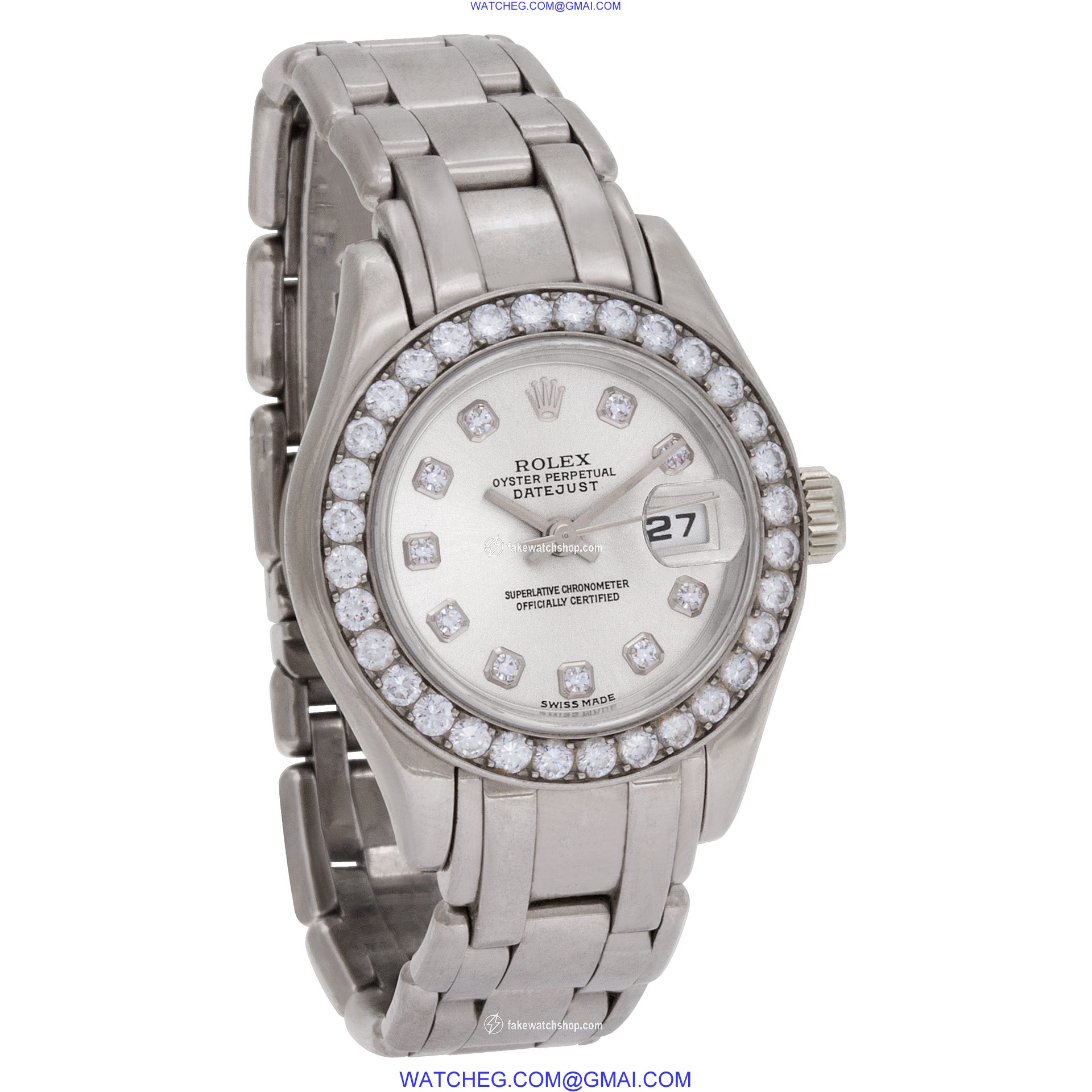 Rolex 69299 Pearlmaster Automatic Female 18k White Gold 4