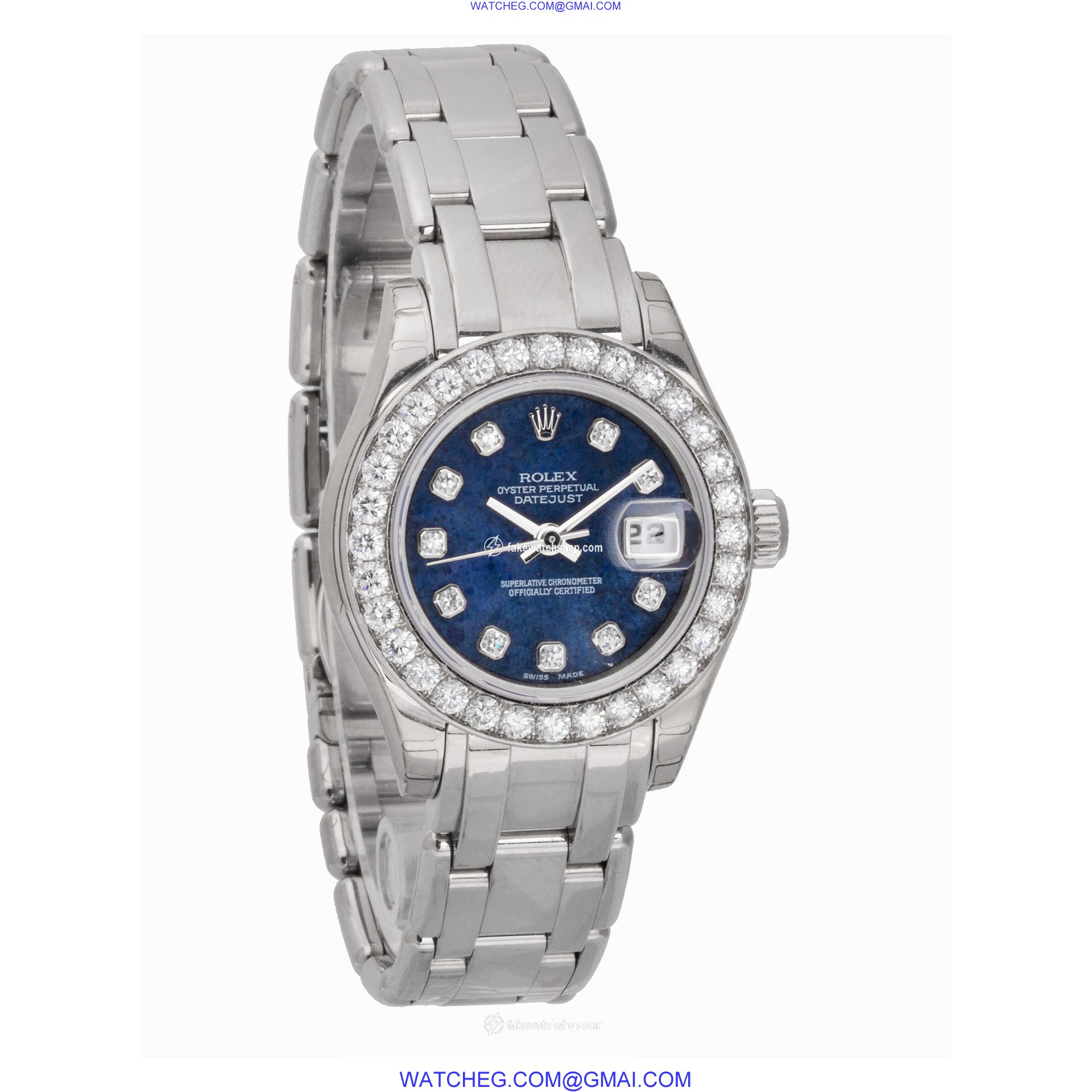 Rolex 80299 Pearlmaster Automatic Female 18k White Gold 4