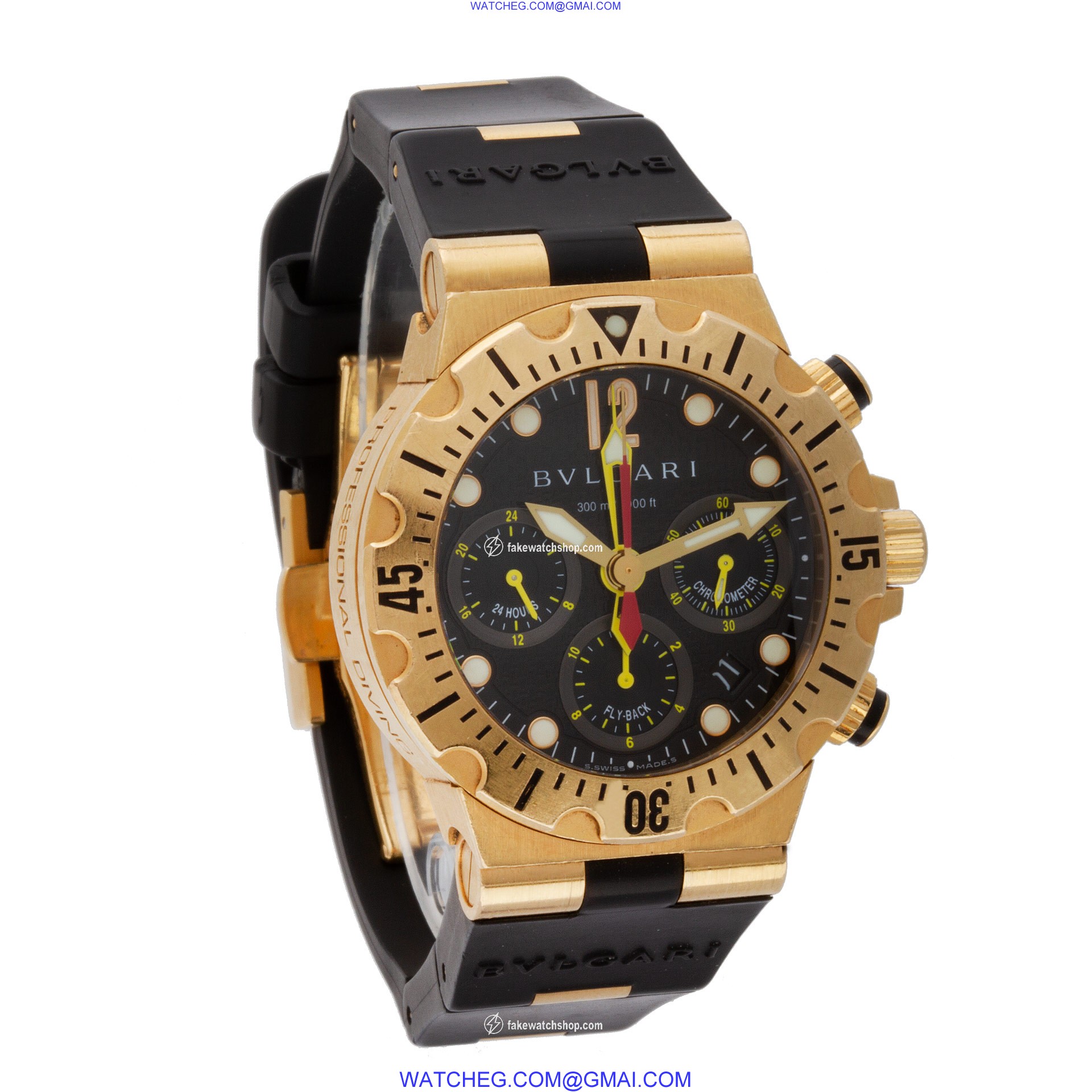 Bvlgari SC40GVD Diagono Automatic Male 18k yellow gold 4