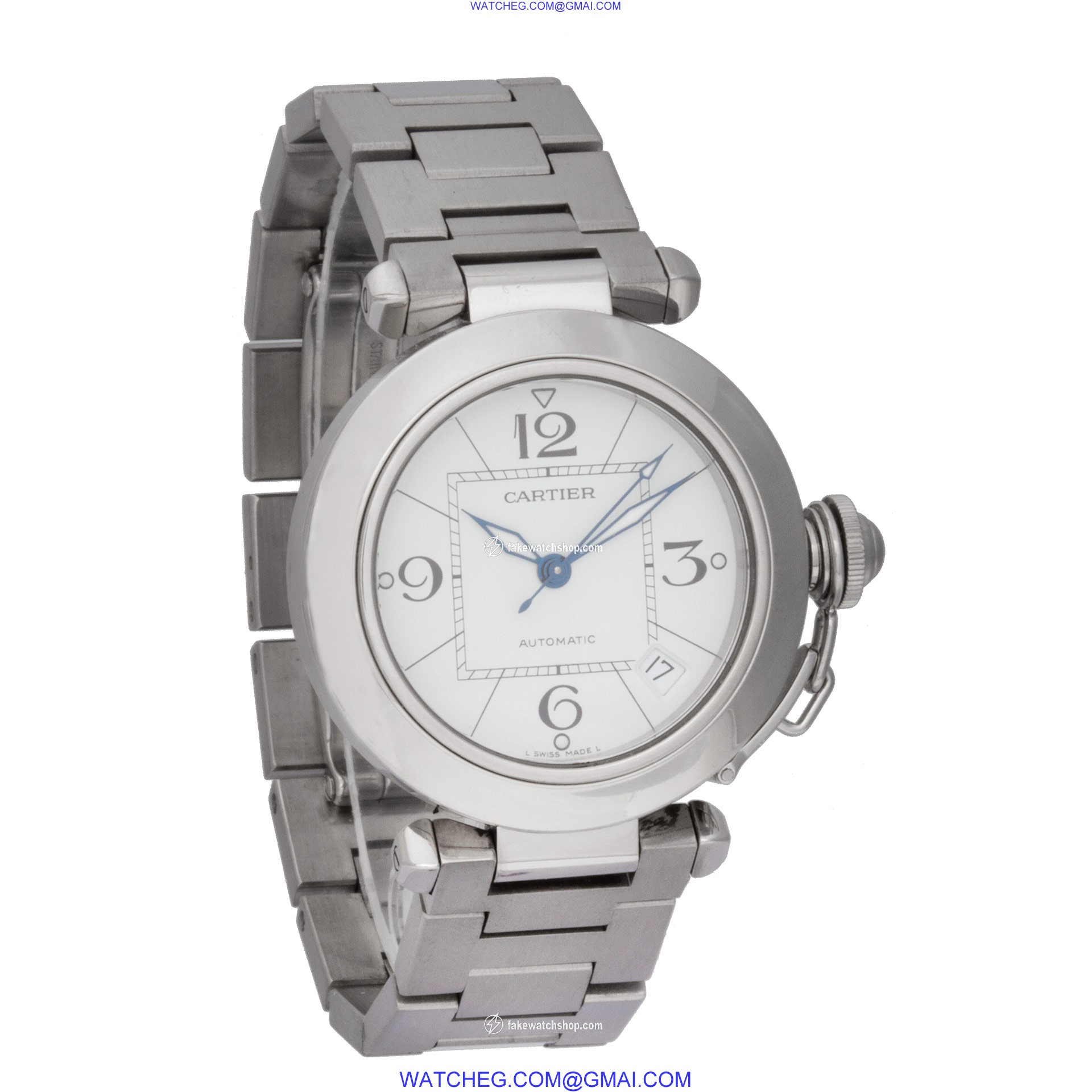 Cartier 2324 Pasha 35 Automatic Unisex Stainless Steel 4