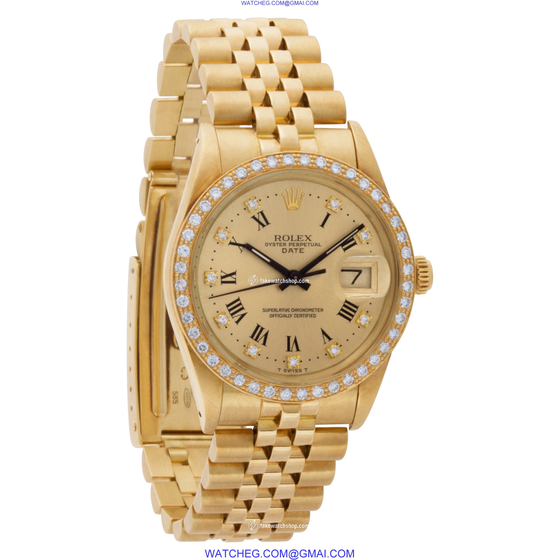 Rolex 15037 Date Automatic Unisex 18k yellow gold 4