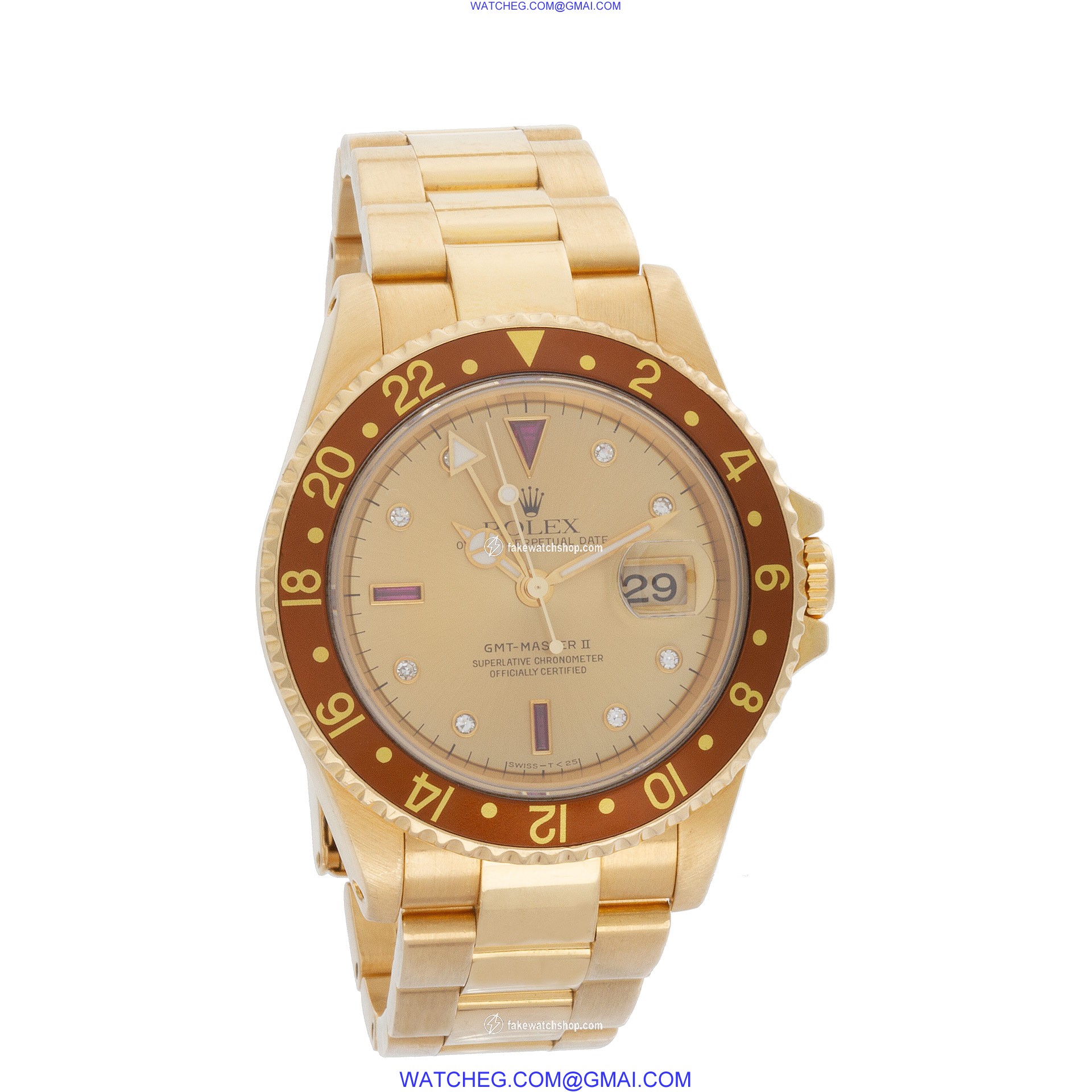 Rolex 16710 GMT-Master Automatic Male 18k yellow gold 4
