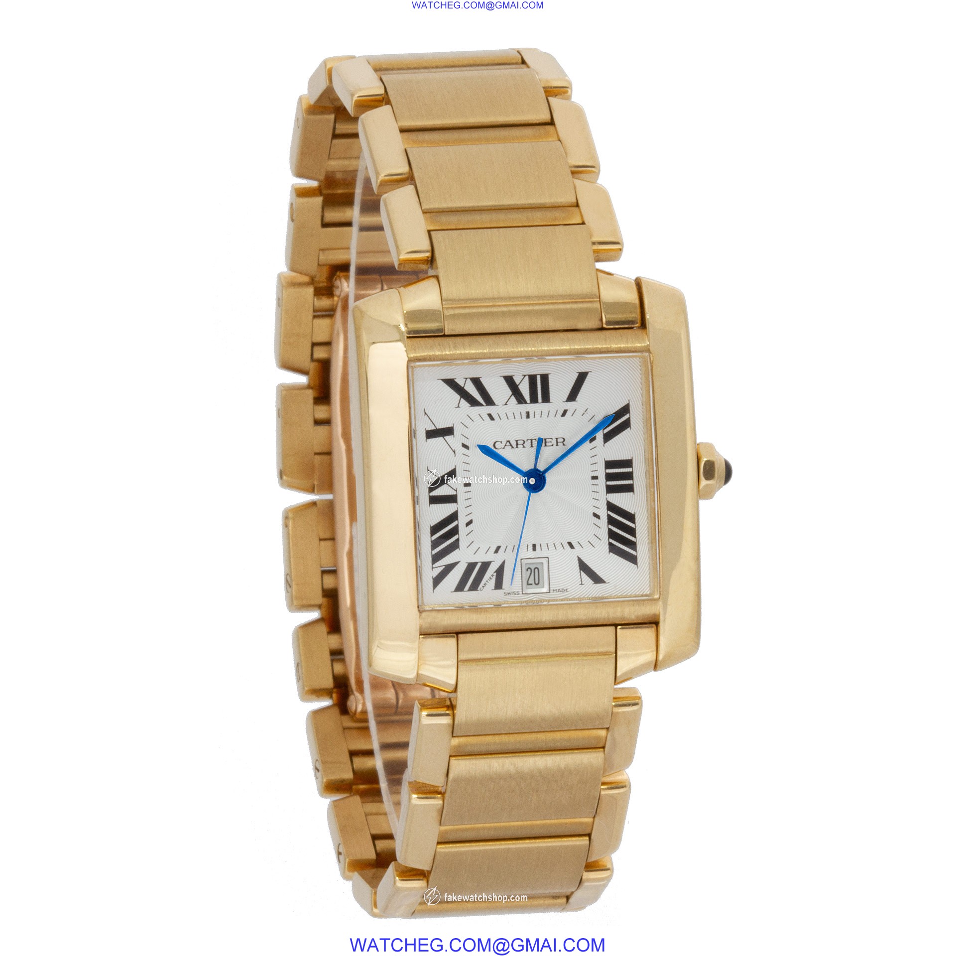 Cartier W50001R2 Tank Francaise Automatic Unisex 18k yellow gold 4