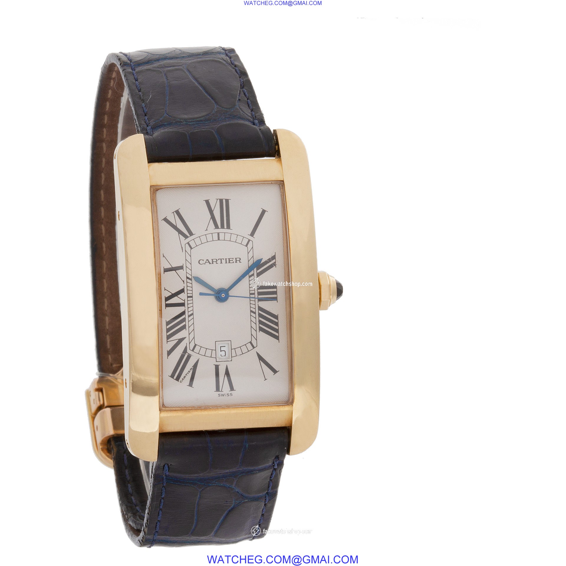 Cartier W5603156 Tank Americaine Automatic Male 18k yellow gold 4