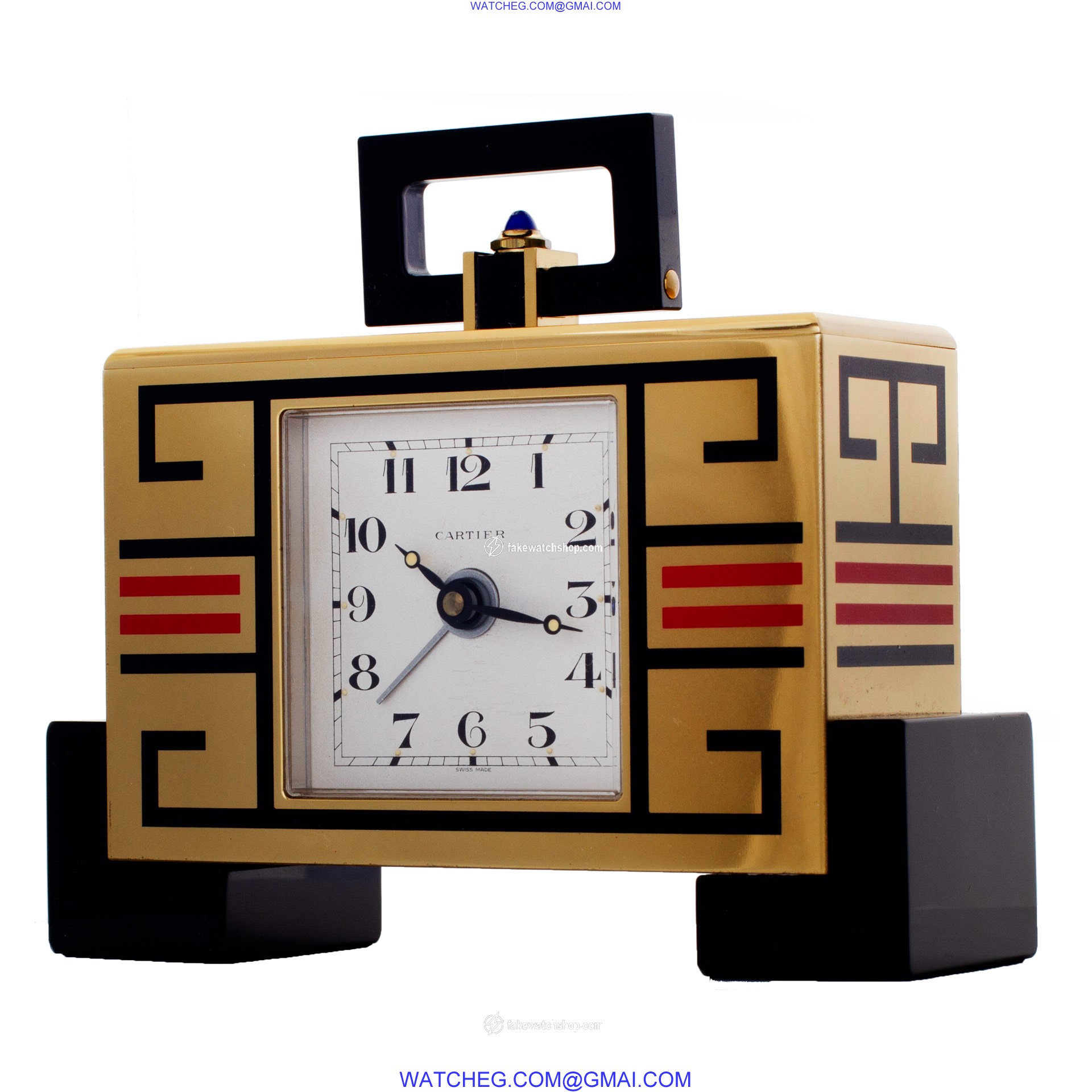 Cartier 123 Clock Quartz Unisex Brass 4