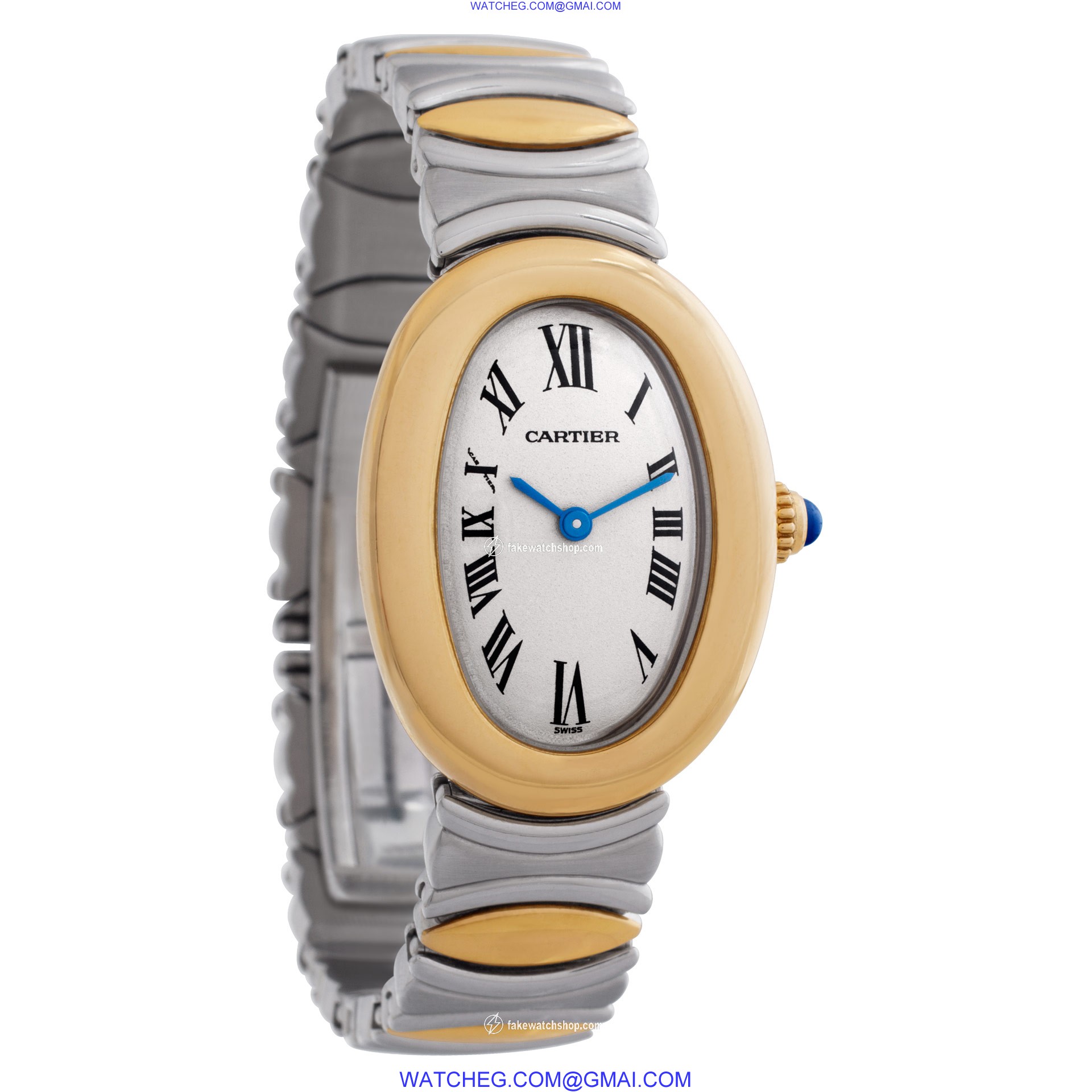 Cartier W15045D8 Baignoire Quartz Female 18k yellow gold 4