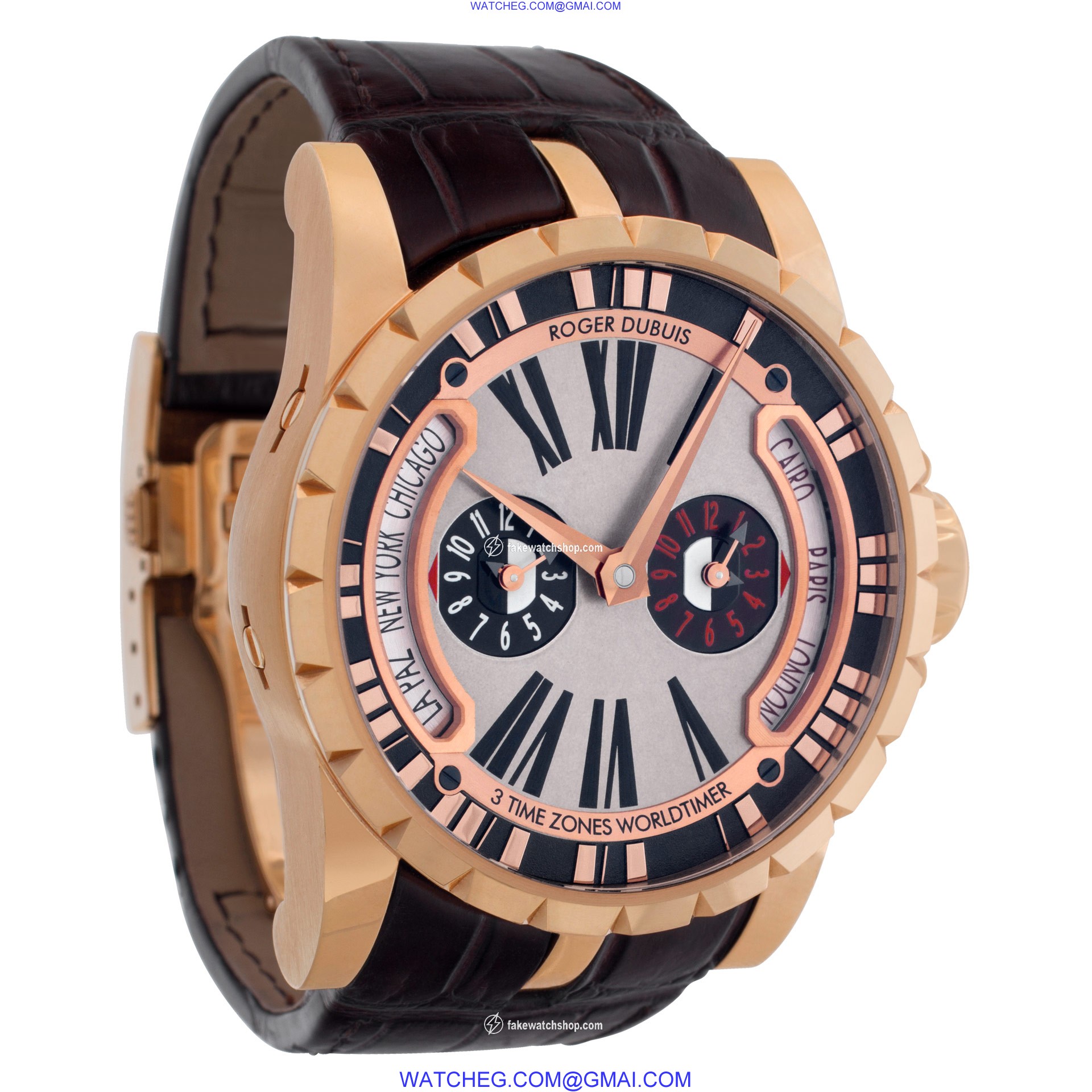 Roger Dubuis EX45 1448 50 00/03R14/B Excalibur Automatic Male 18k rose gold 4