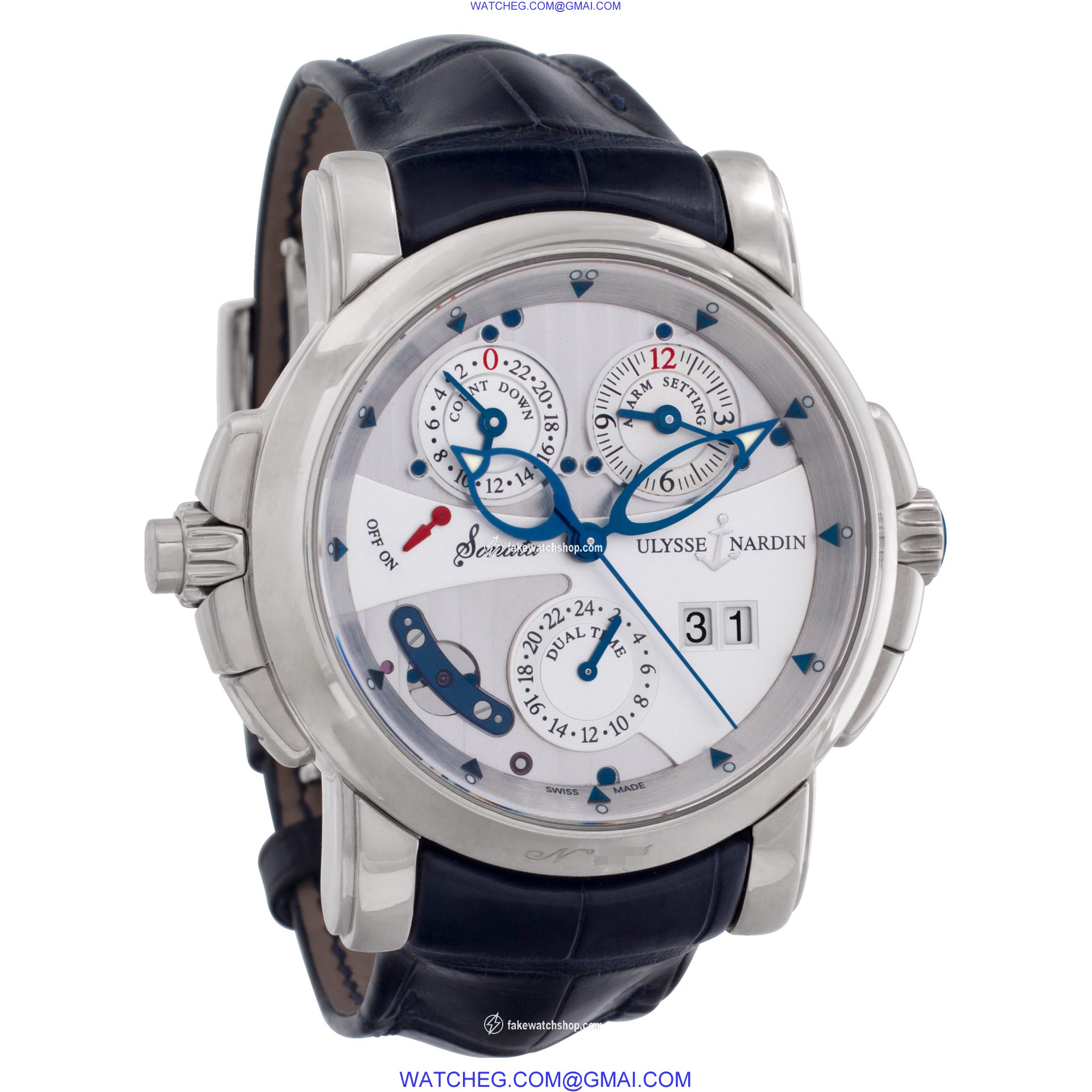 Ulysse Nardin 670-88 Circa 2015 Sonata Cathedral Automatic Male 18k White Gold 4