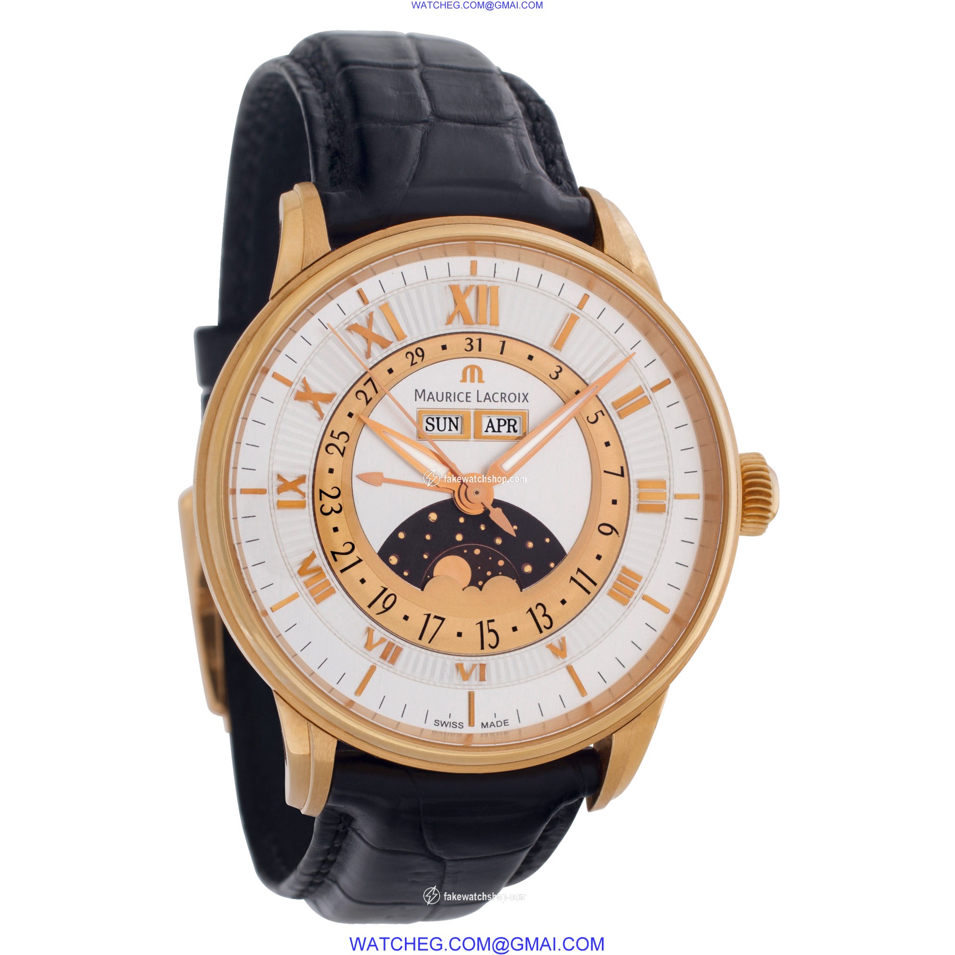 Maurice Lacroix MP6428-PG101-11E Masterpiece Phase de Lune Automatic Male 18k rose gold 4