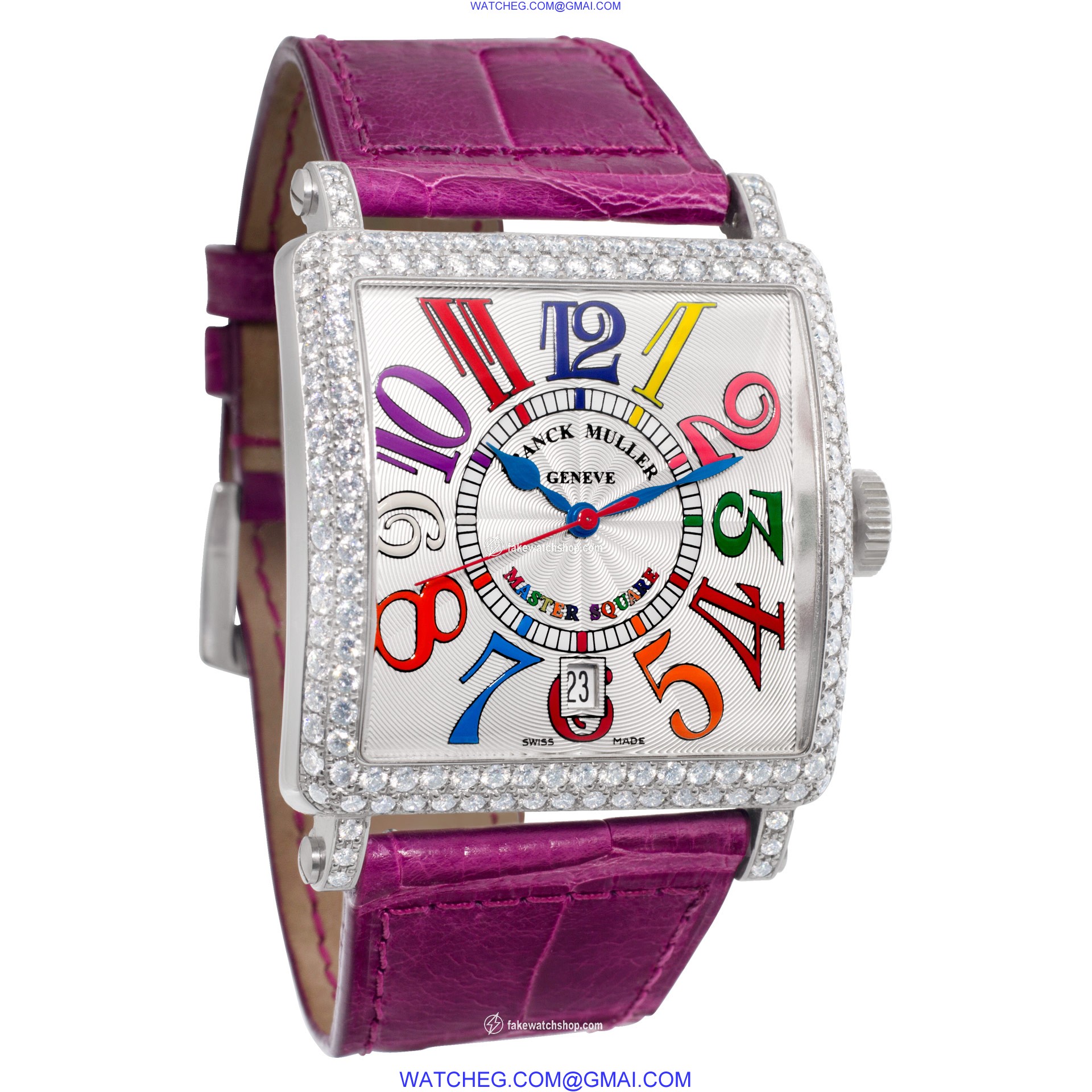 Franck Muller 6000 H SC DT COLDRM V D Color Dreams Automatic Female 18k White Gold 4