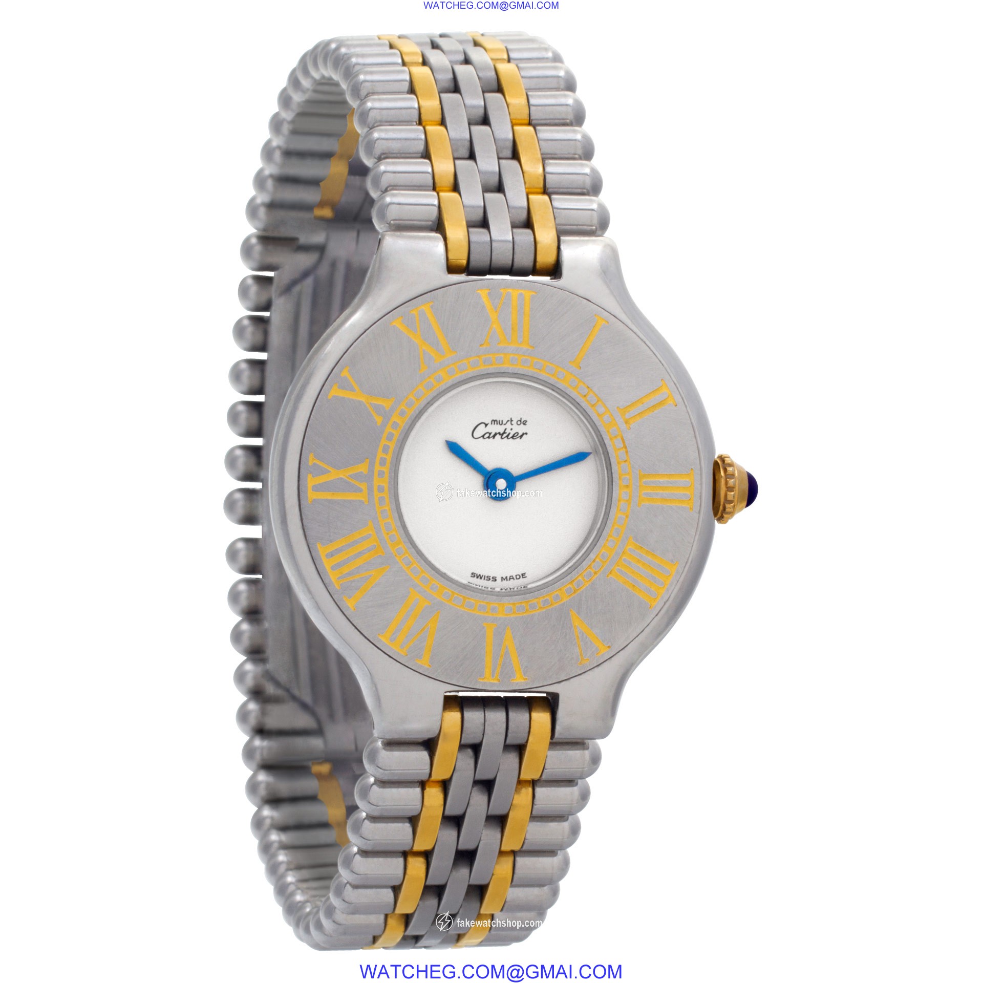 Cartier 21 Must 21 Quartz Female 18k gold & Stainless Steel 4