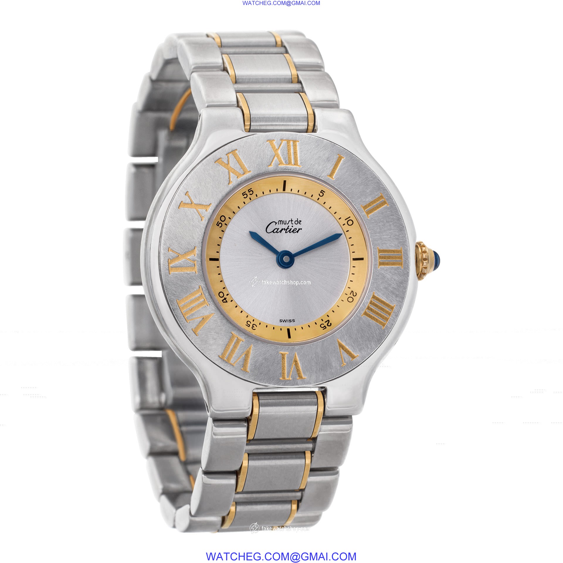 Cartier 1330 Must 21 Quartz Female Stainless Steel 4