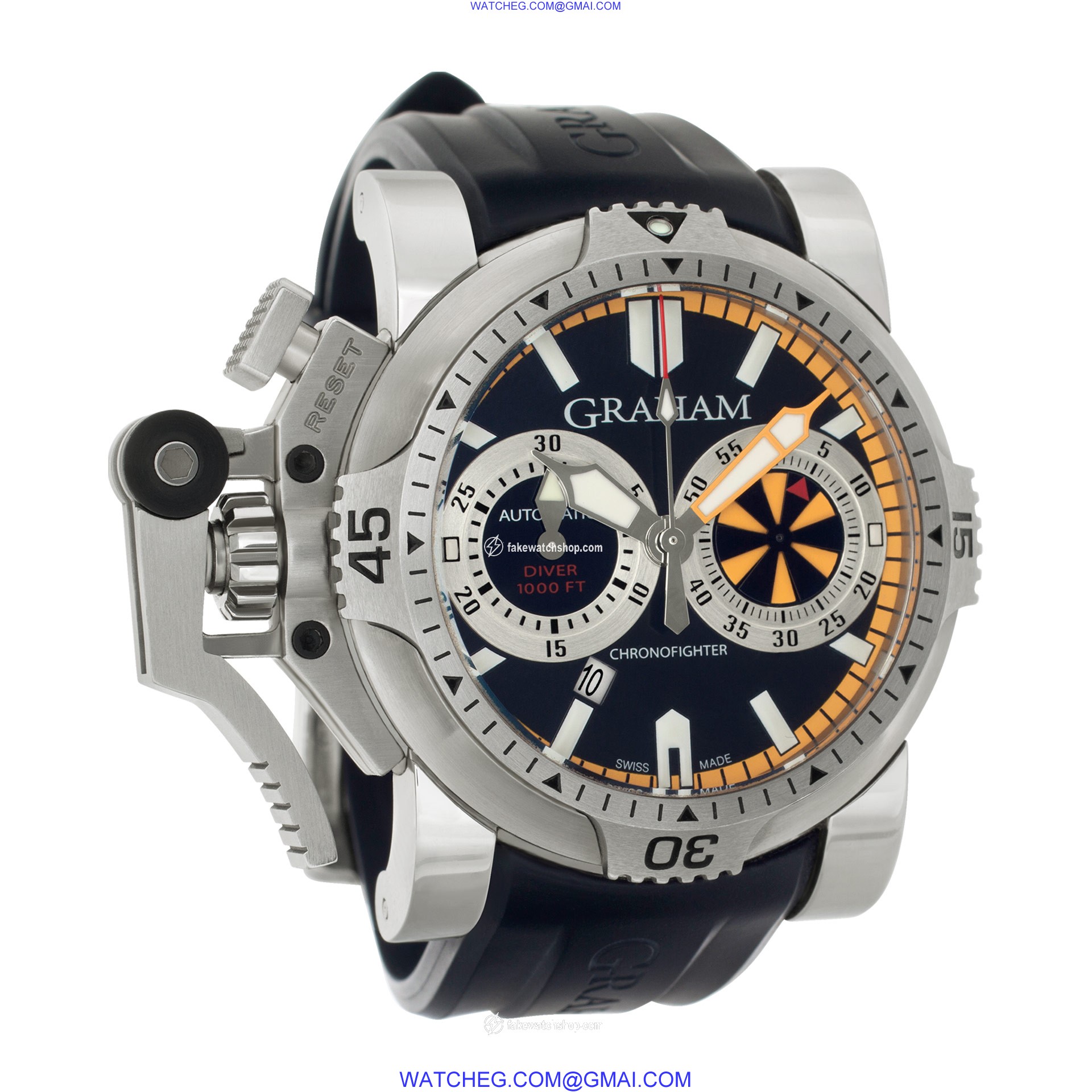 Graham  2OVES.B15A Chronofighter Automatic Male Stainless Steel 4