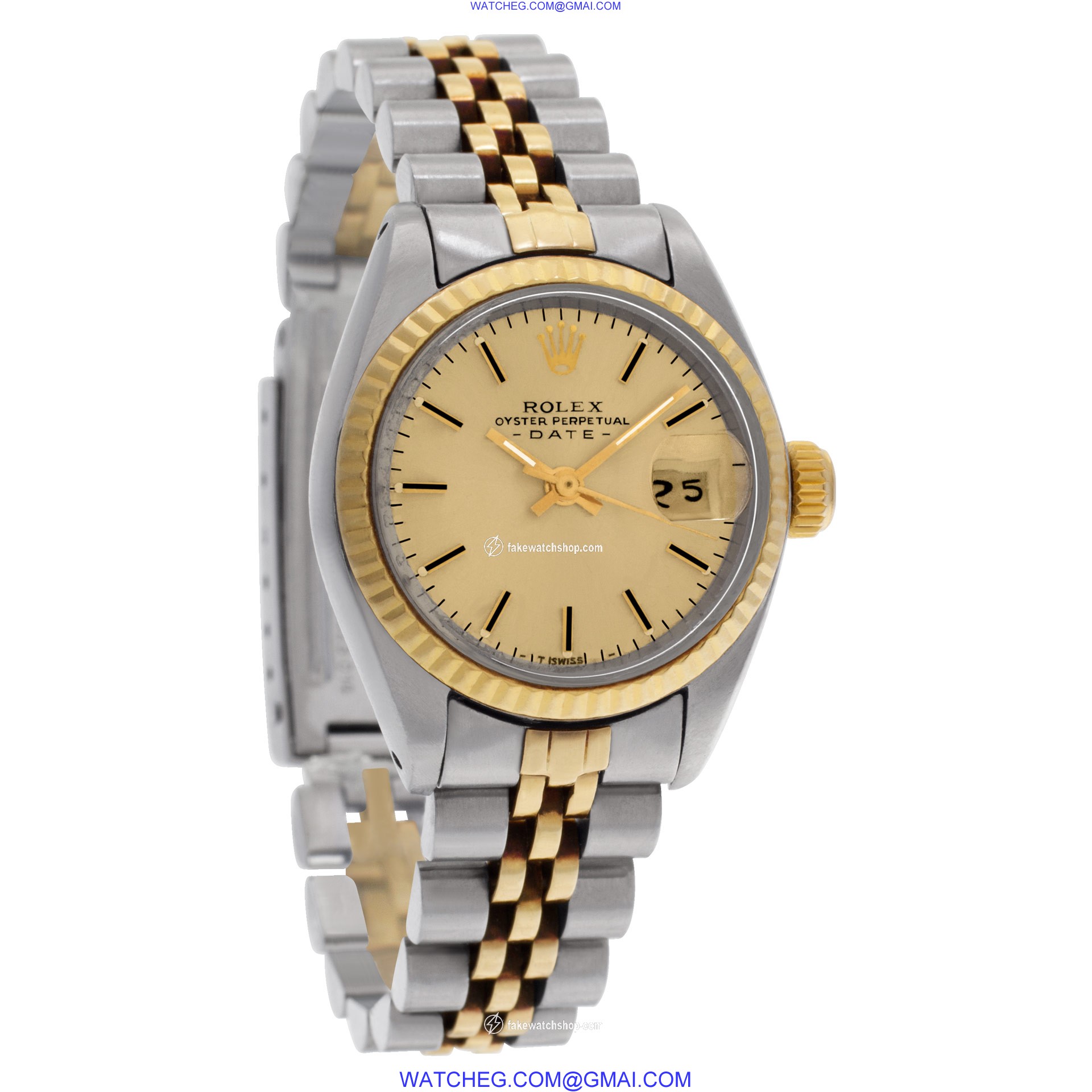 Rolex 6917 Date Automatic Female 14k gold & Stainless Steel 4
