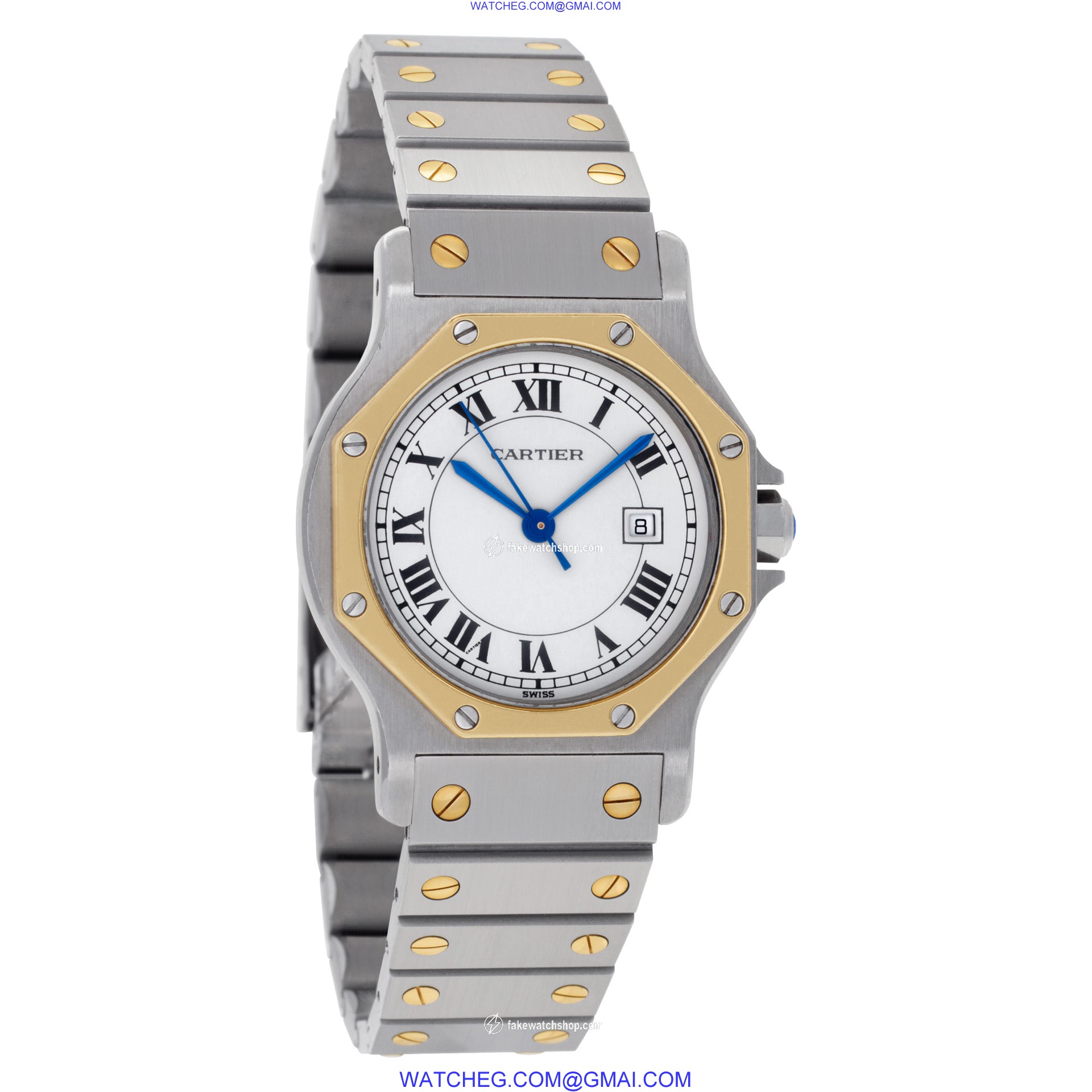 Cartier 2966 Santos Automatic Female 18k gold & Stainless Steel 4