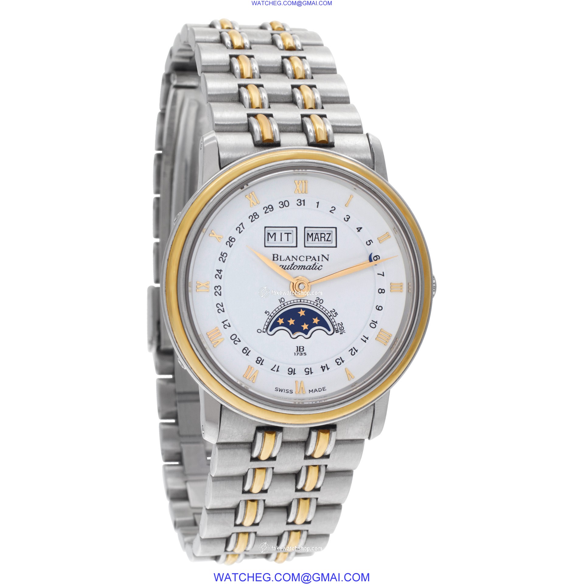 Blancpain 6595-1318 Villeret Automatic Unisex 18k gold & Stainless Steel 4