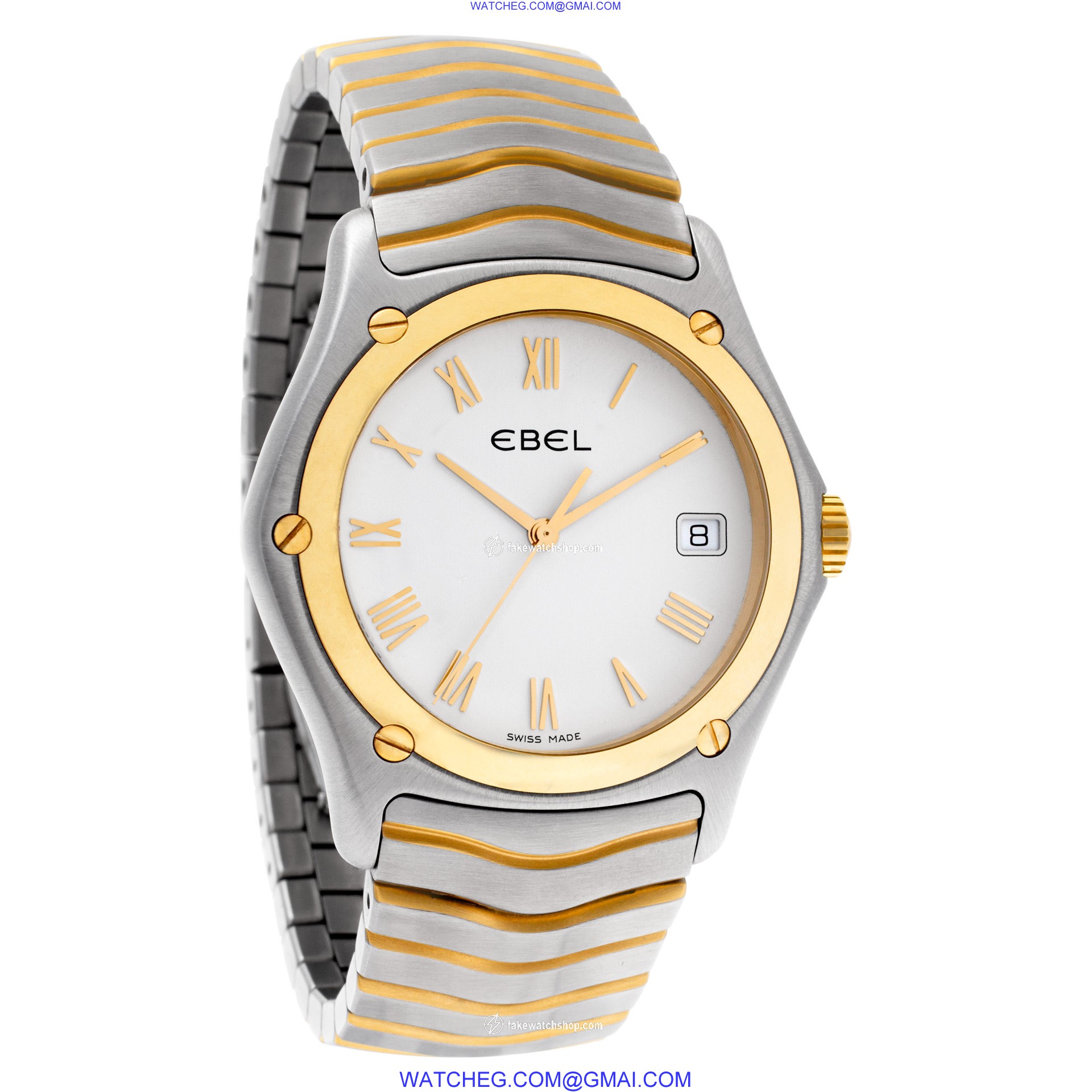 Ebel 1187f41 Sportwave Quartz Male 18k gold & Stainless Steel 4