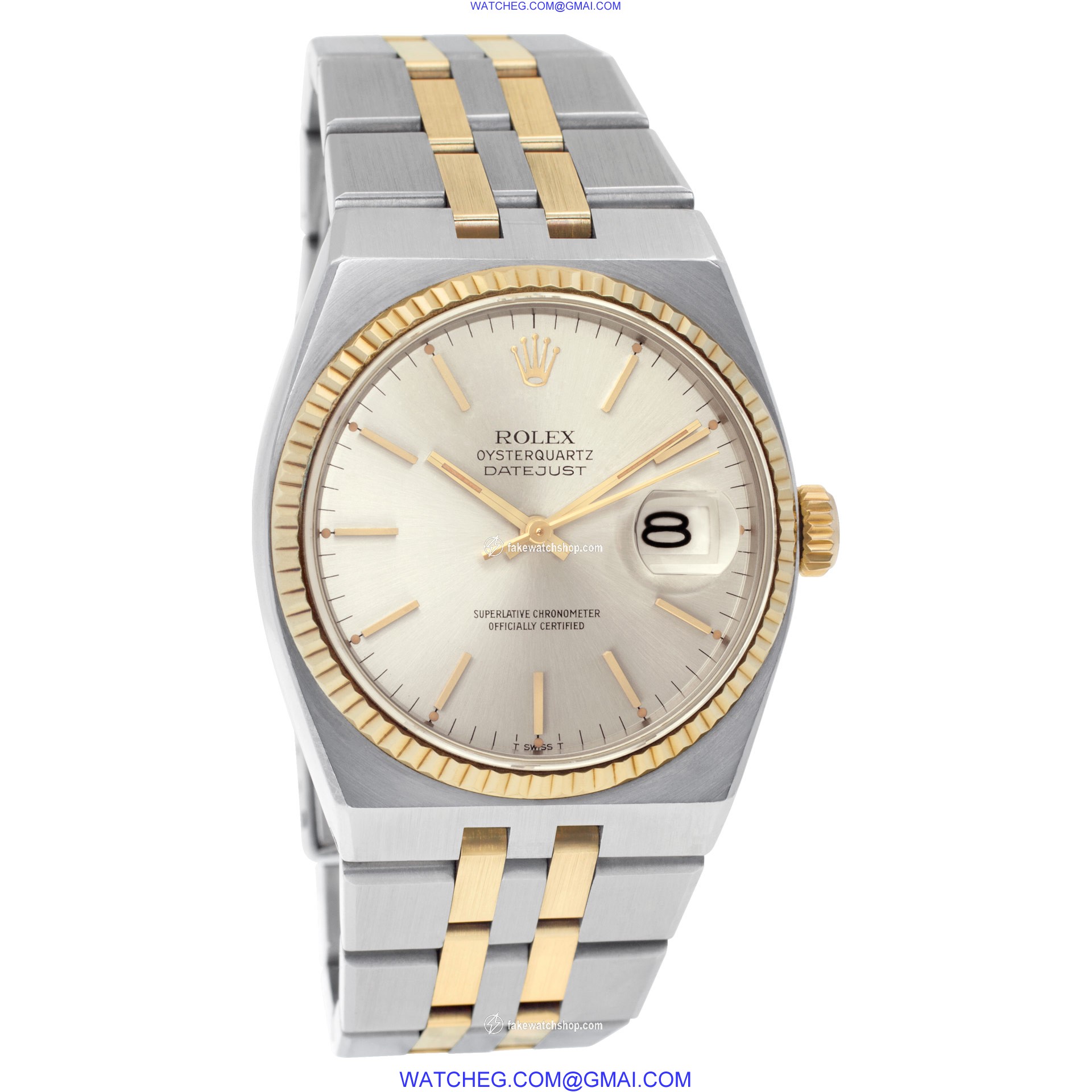 Rolex 17013 Oyster Quartz Quartz Unisex 14k gold & Stainless Steel 4