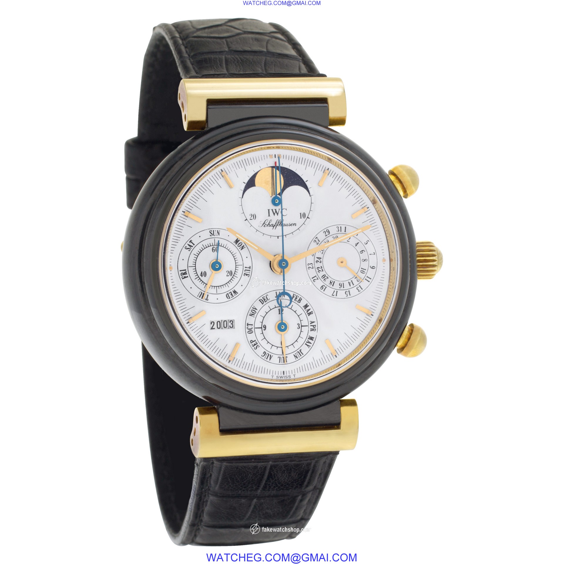 IWC IW3755-02 Da Vinci Manual Unisex 18k gold & ceramic 4