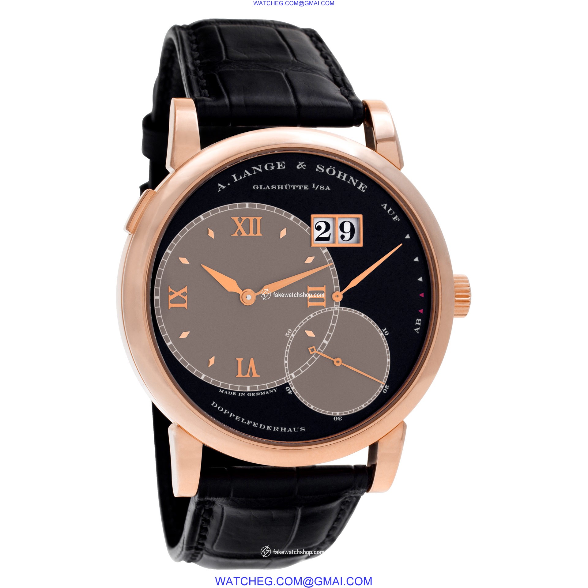 A. Lange & Sohne 115.031 Lange 1 Manual Male 18k rose gold 4