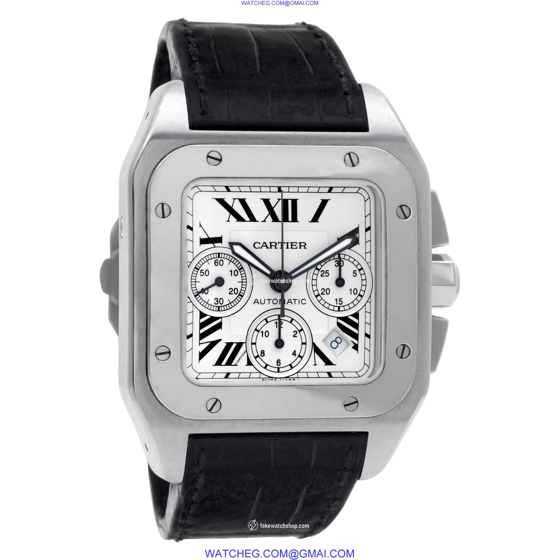 Cartier W20090x8 Santos 100 Automatic Male Stainless Steel 4