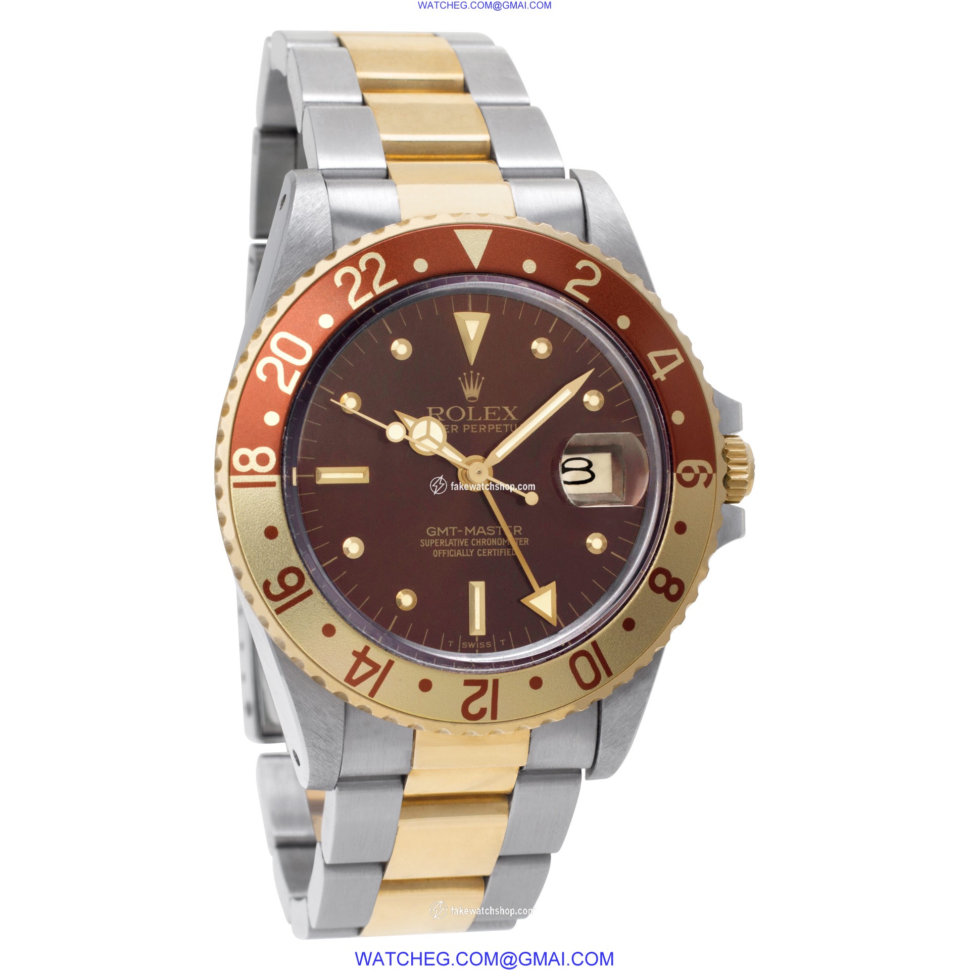 Rolex 16753 GMT-Master Automatic Male 18k gold & Stainless Steel 4