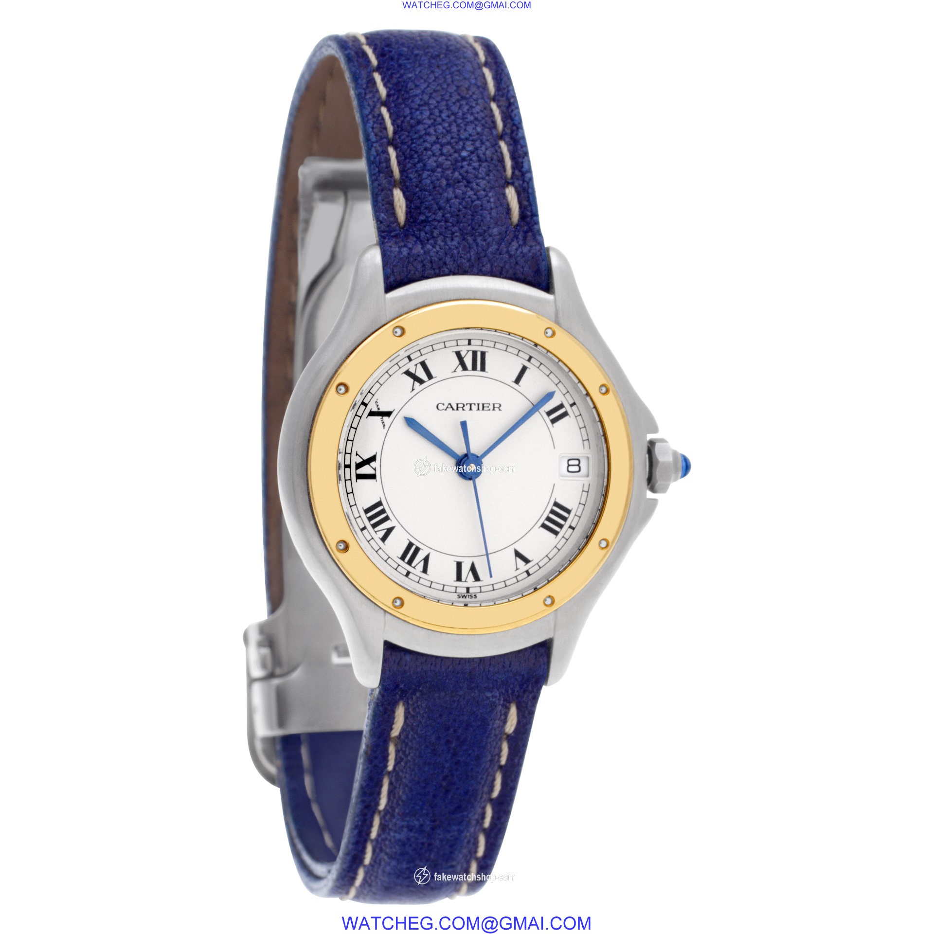 Cartier 187908C Cougar Quartz Unisex 18k gold & Stainless Steel 4