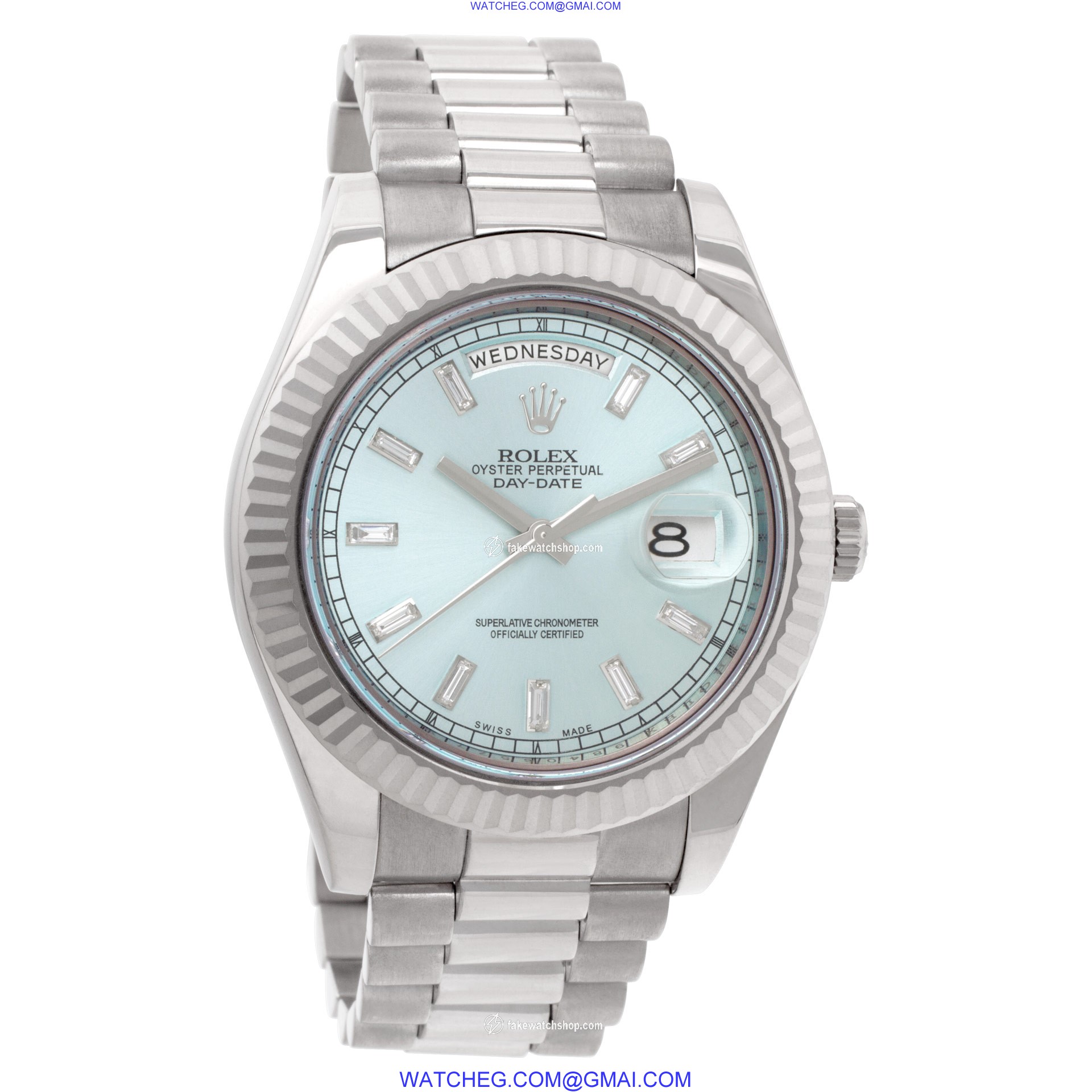 Rolex 218239 Day-Date II Automatic Male 18k White Gold 4