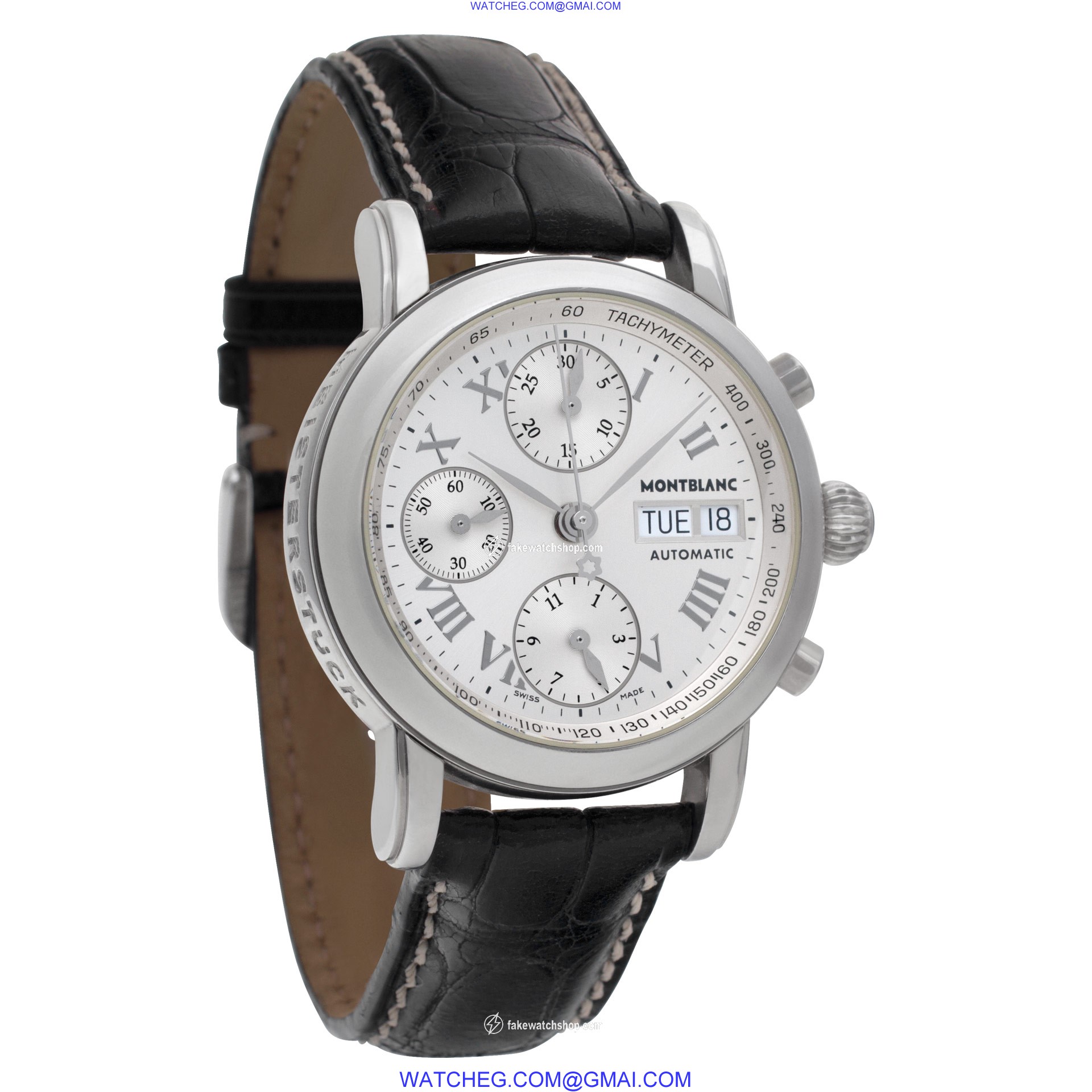 MontBlanc 7016 Chronograph Automatic Male Stainless Steel 4