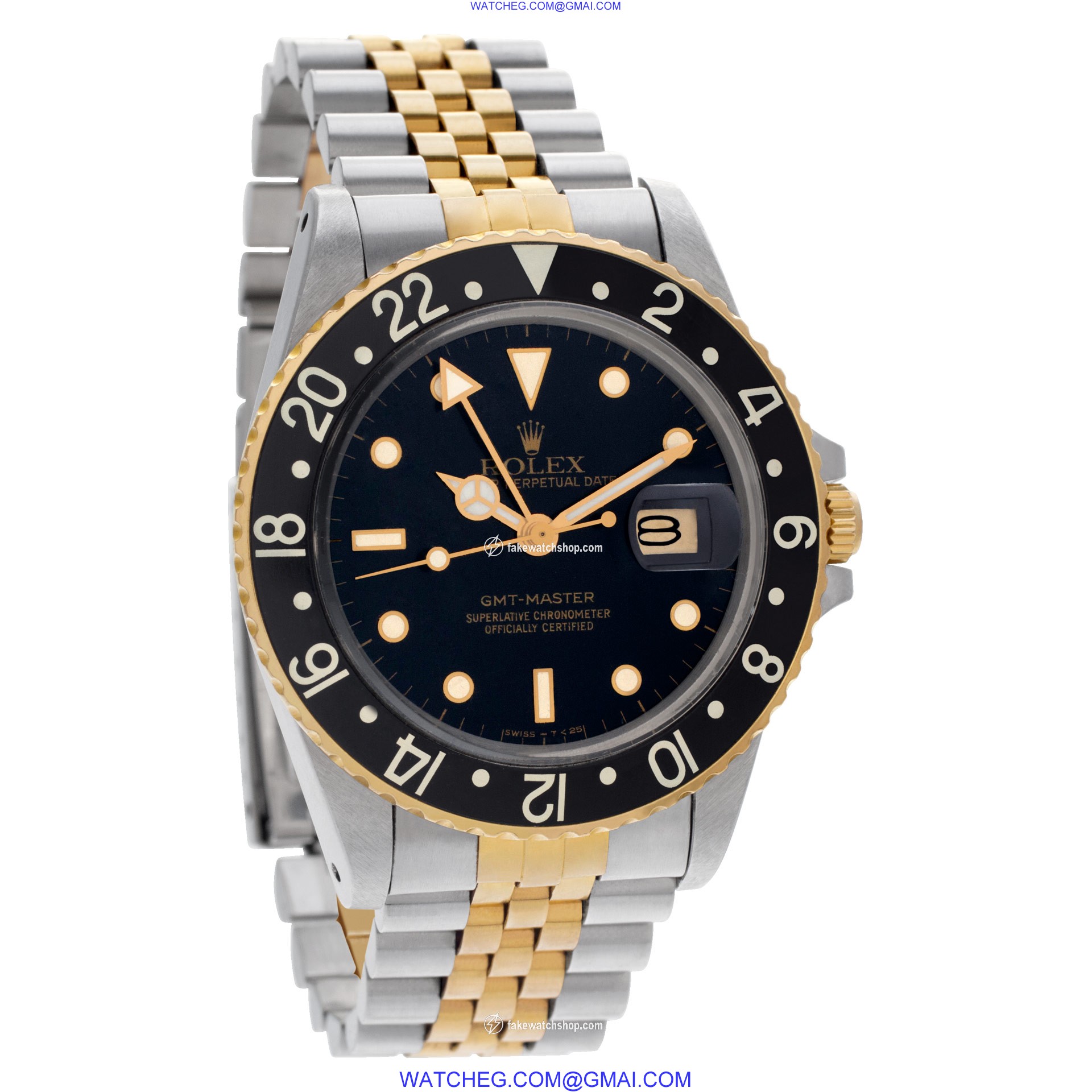 Rolex 16753 GMT-Master Automatic Male 18k gold & Stainless Steel 4