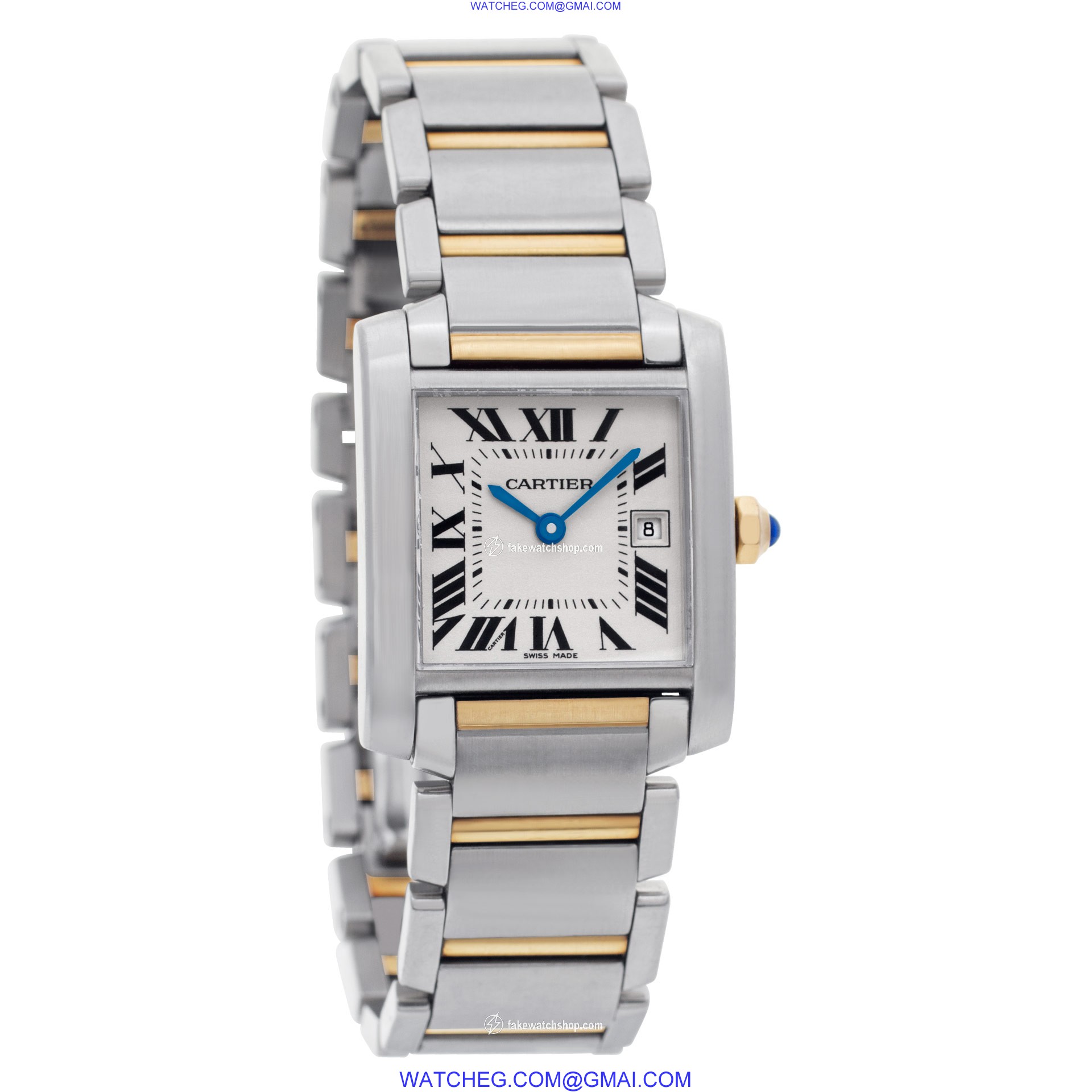 Cartier W51012Q4 Tank Francaise Quartz Unisex 18k gold & Stainless Steel 4
