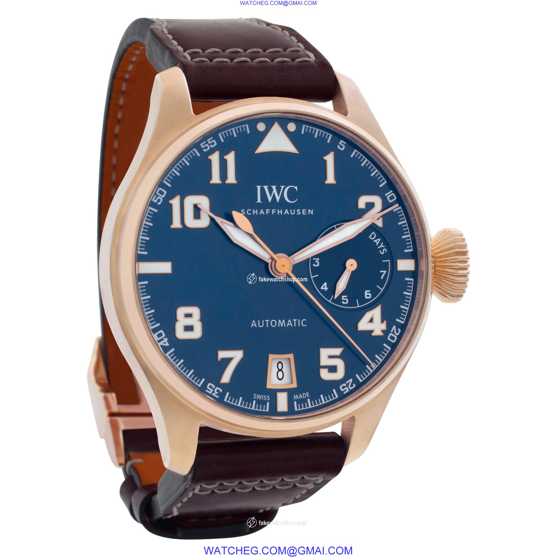 IWC IW500909 Big Pilot Saint Exupery Automatic Male 18k rose gold 4