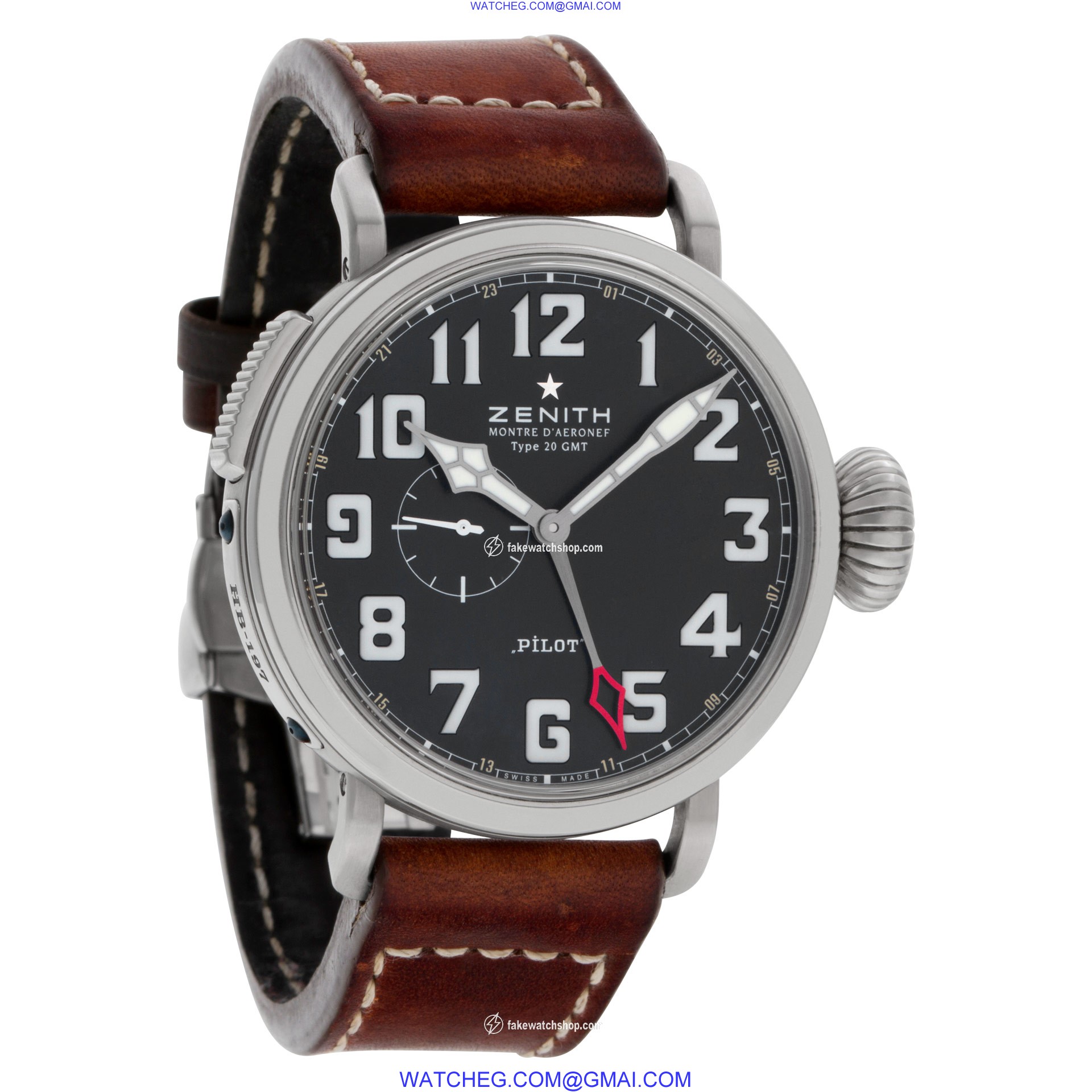 Zenith 03.2430.693 Pilot Montre D Aeronef Automatic Male Stainless Steel 4
